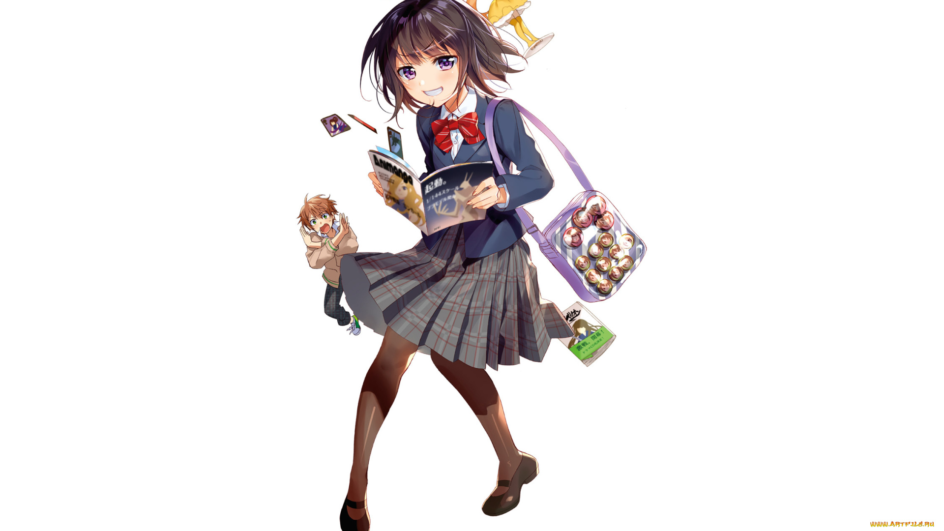 аниме, unknown, , другое, , фон, взгляд, девушка