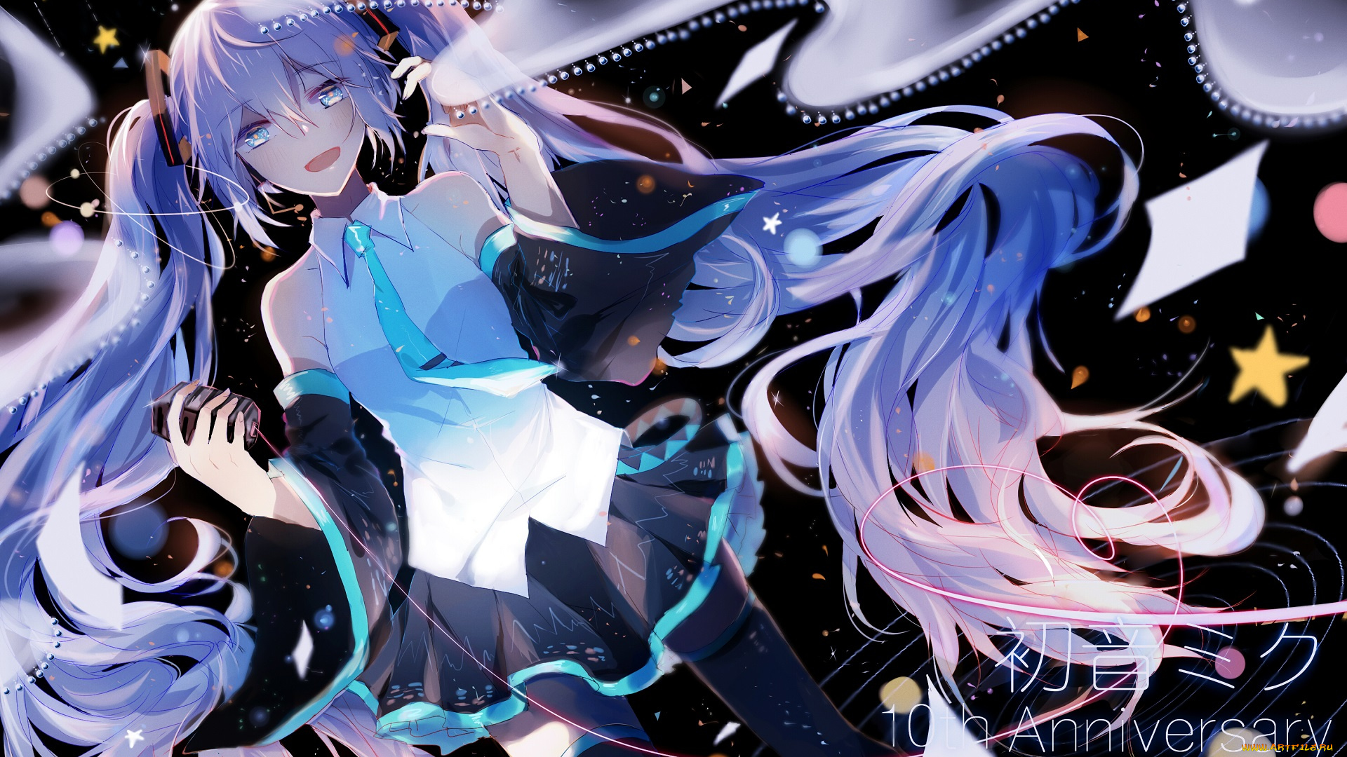 аниме, vocaloid, девушка