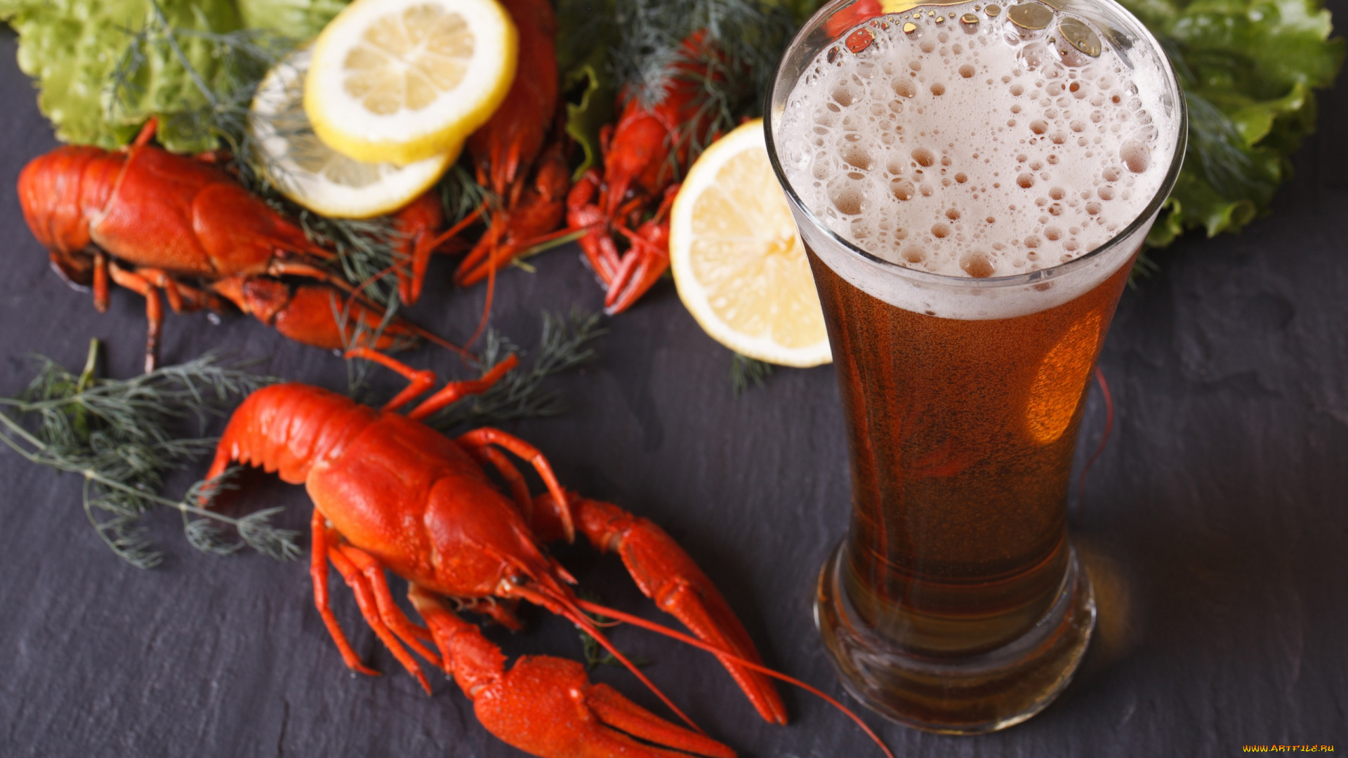 еда, напитки, , пиво, раки, пиво, лимон