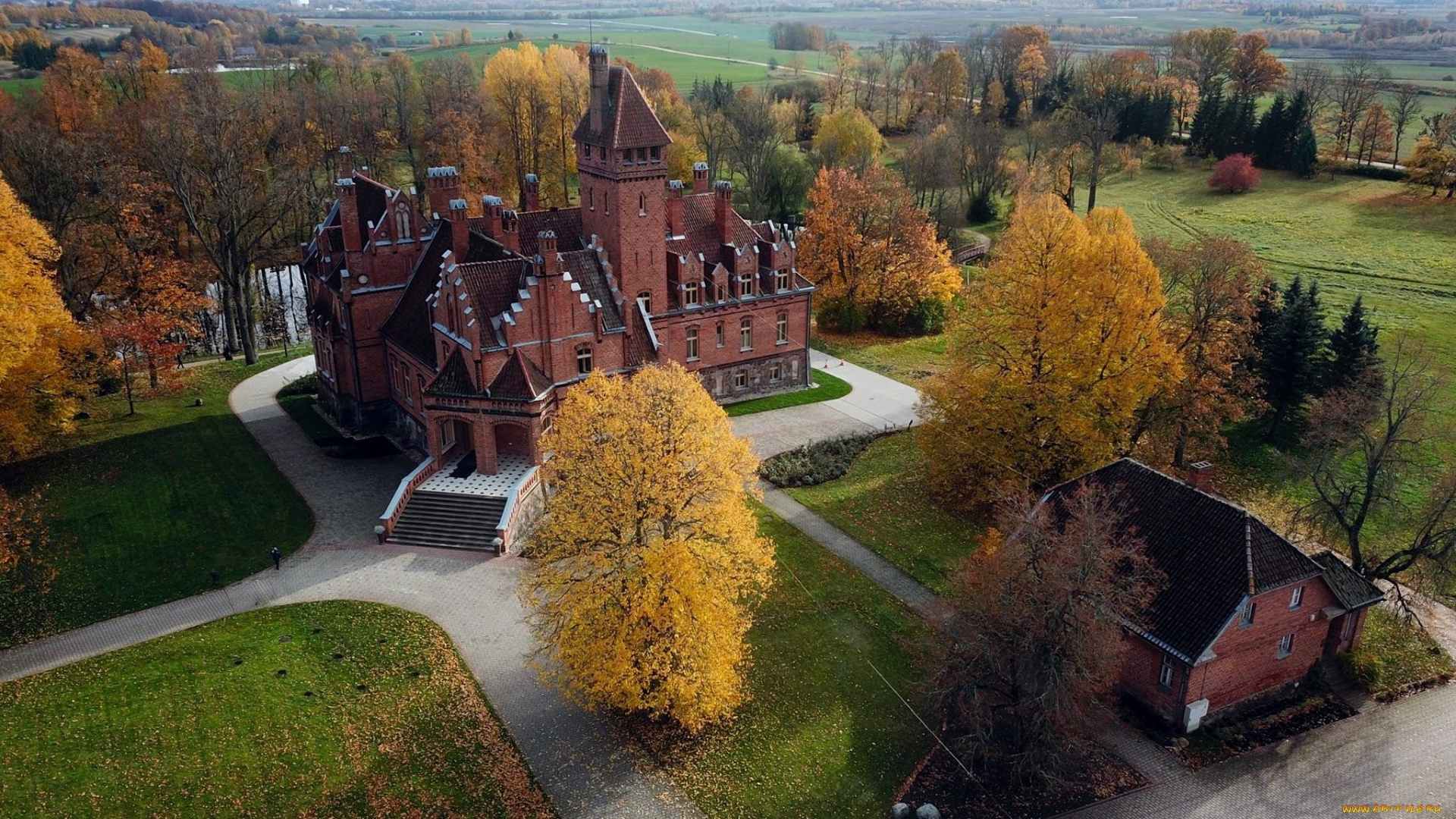 jaunmokas, palace, , latvia, автор, andris, jermuts, города, -, дворцы, , замки, , крепости, latvia, автор, andris, jermuts, jaunmokas, palace