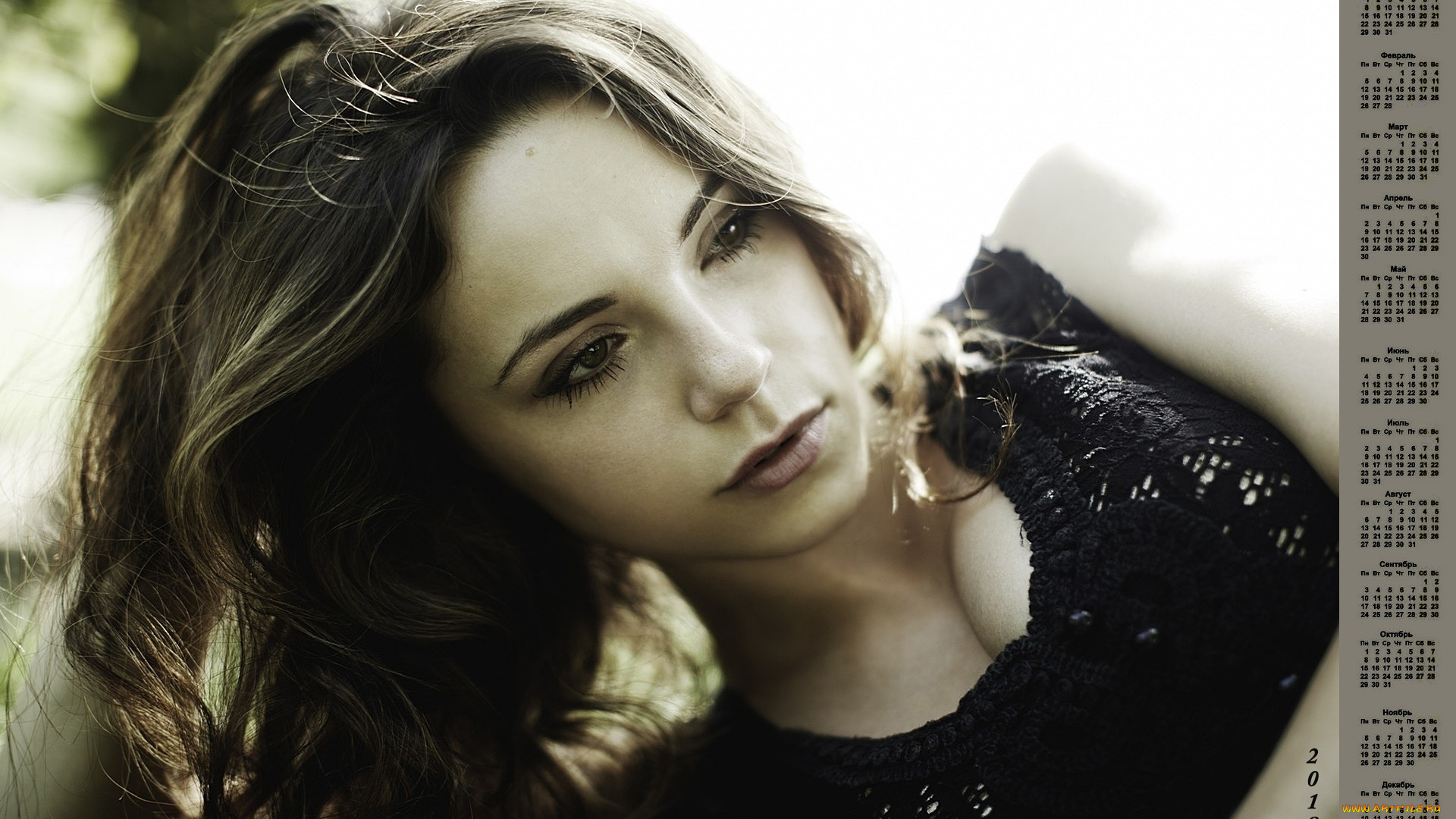 календари, девушки, 2018, макияж