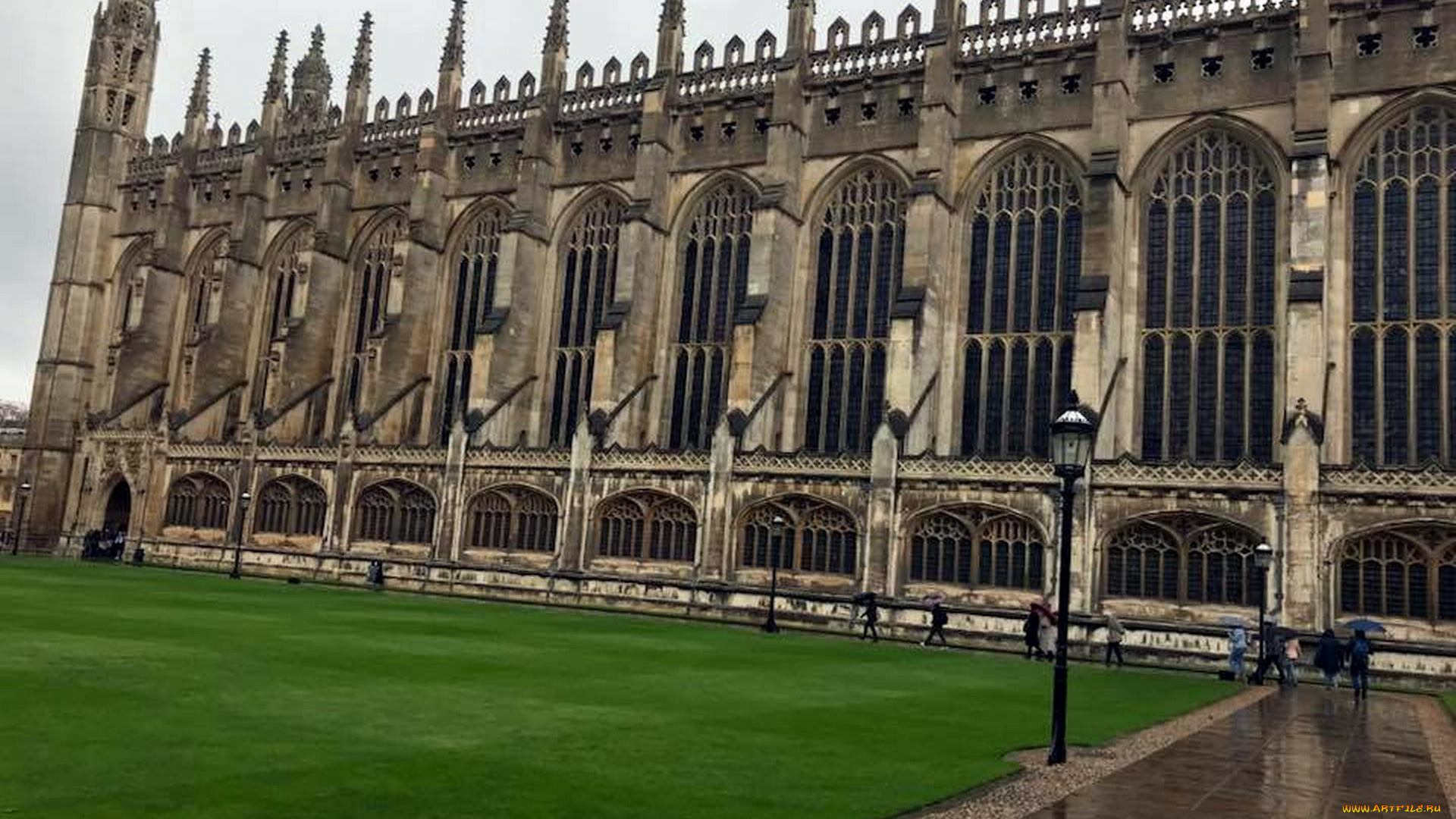 кембридж, англия, города, -, улицы, , площади, , набережные