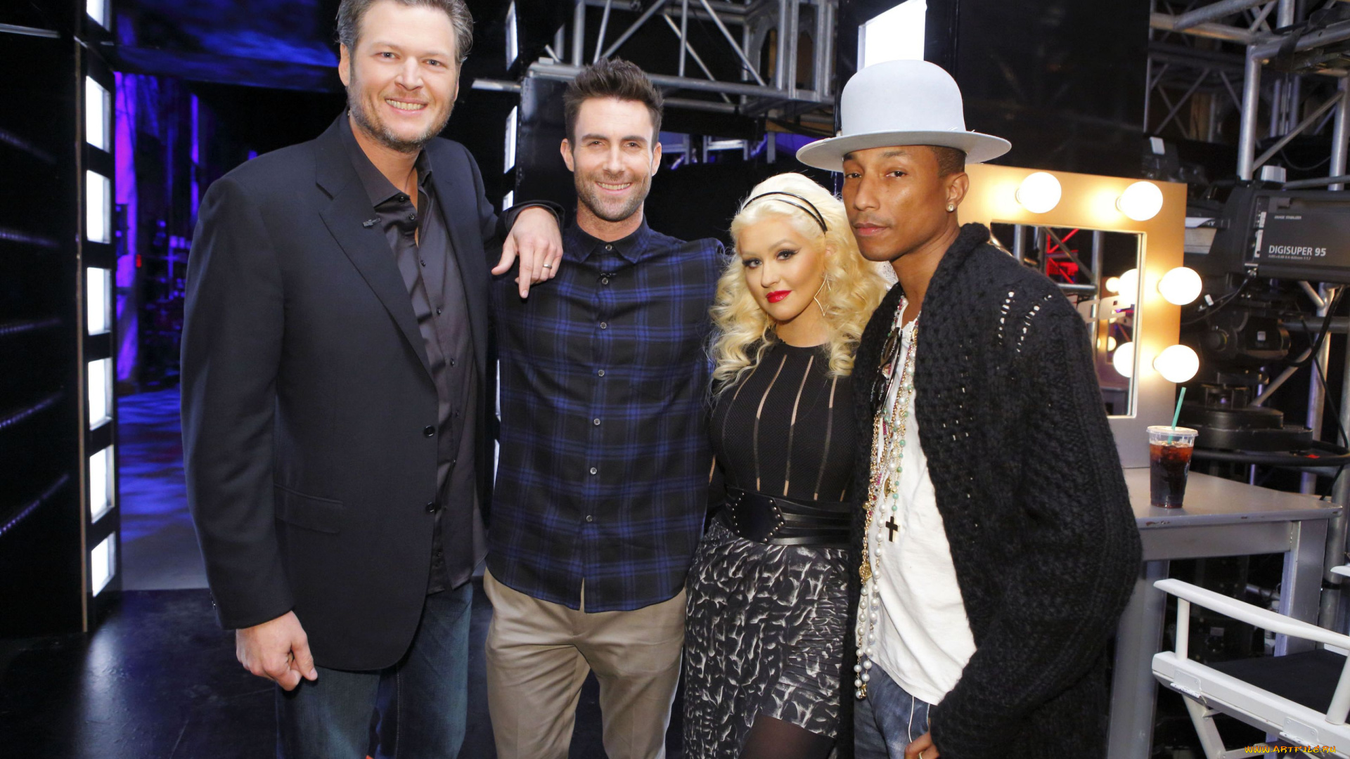 музыка, christina, aguilera, кристина, агилера, зеркало, блондинка, певица, люди, команда