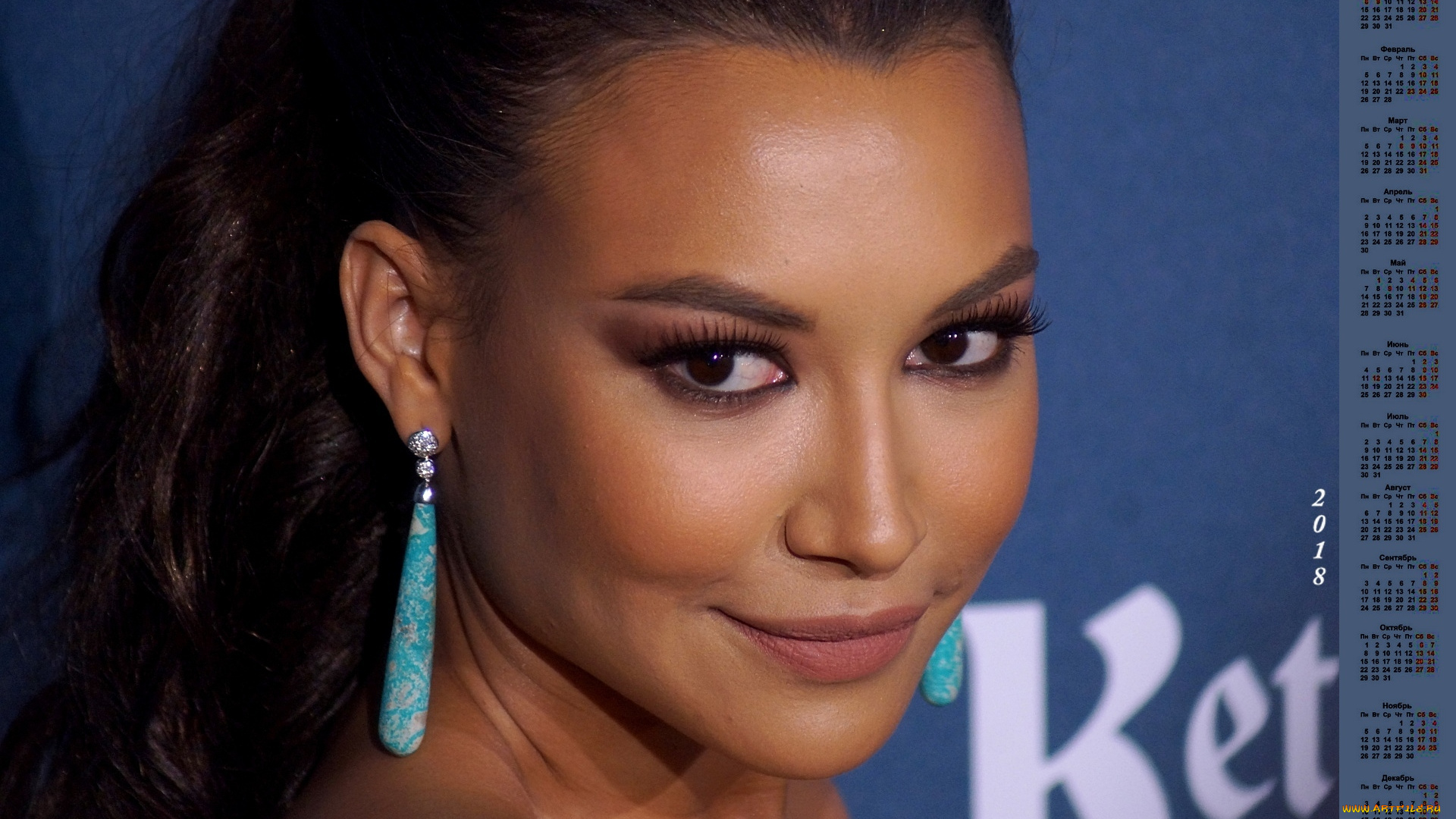 naya, rivera, календари, знаменитости, актриса, женщина, 2018