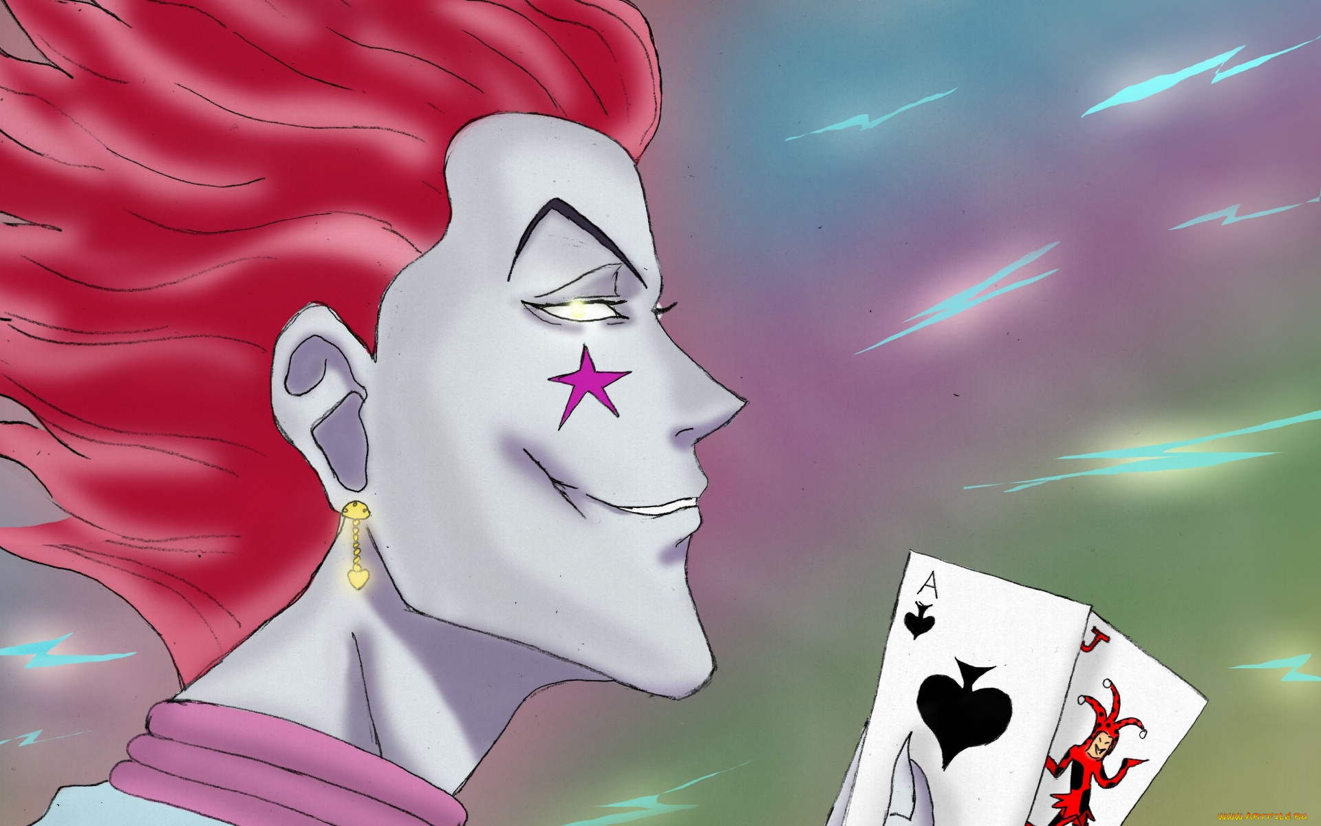 аниме, hunter, x, hunter, хисока