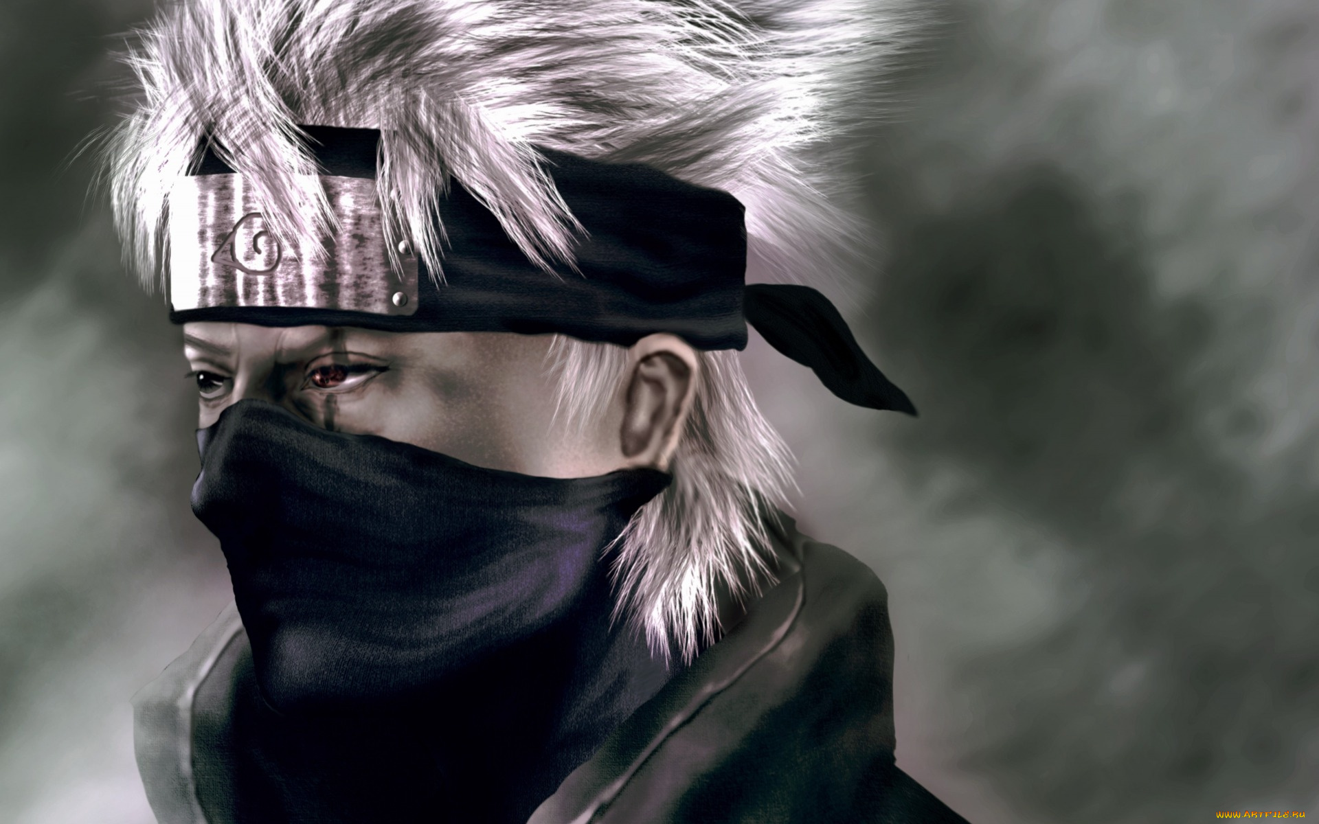 аниме, naruto, какаши