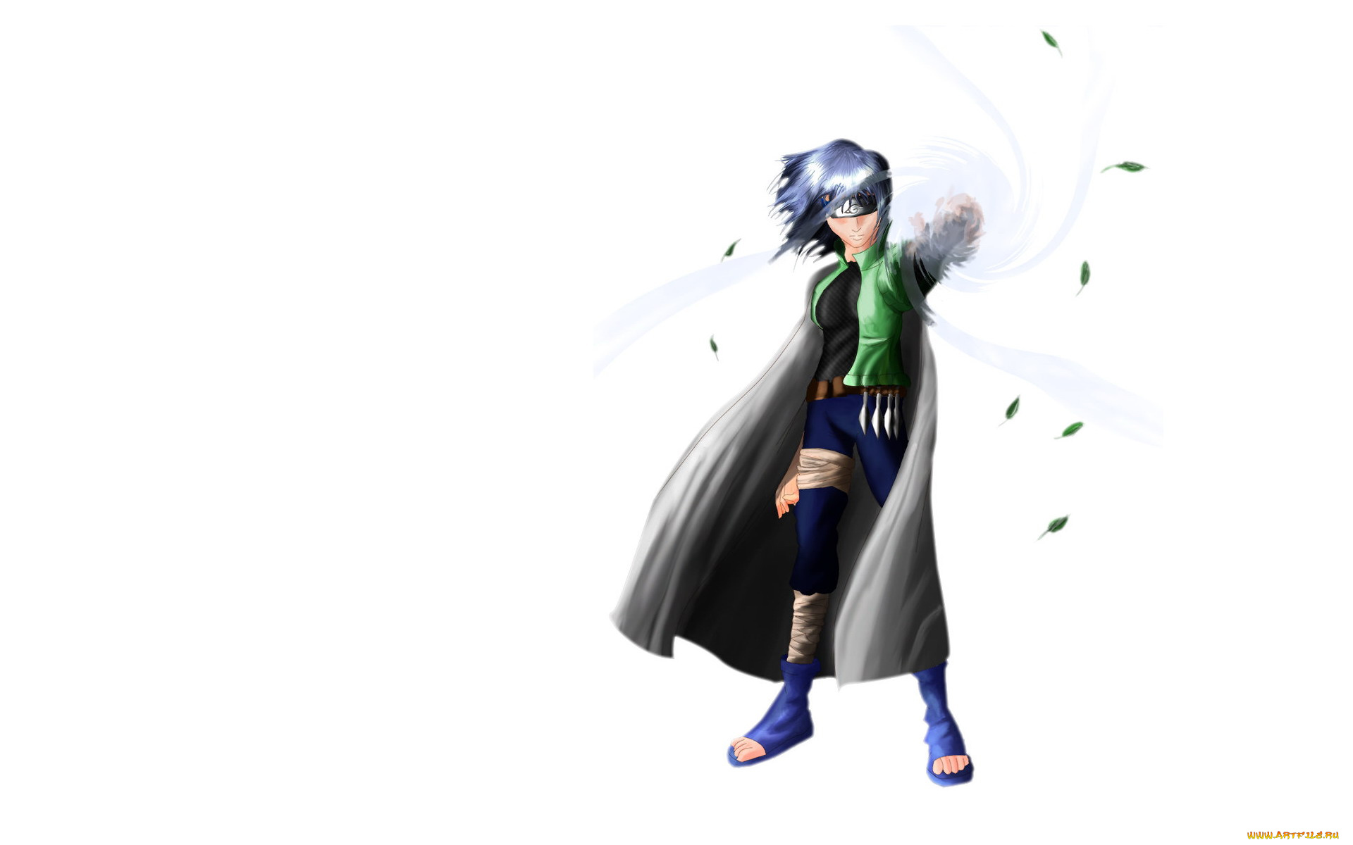 аниме, naruto, листья, шиноби, плащ