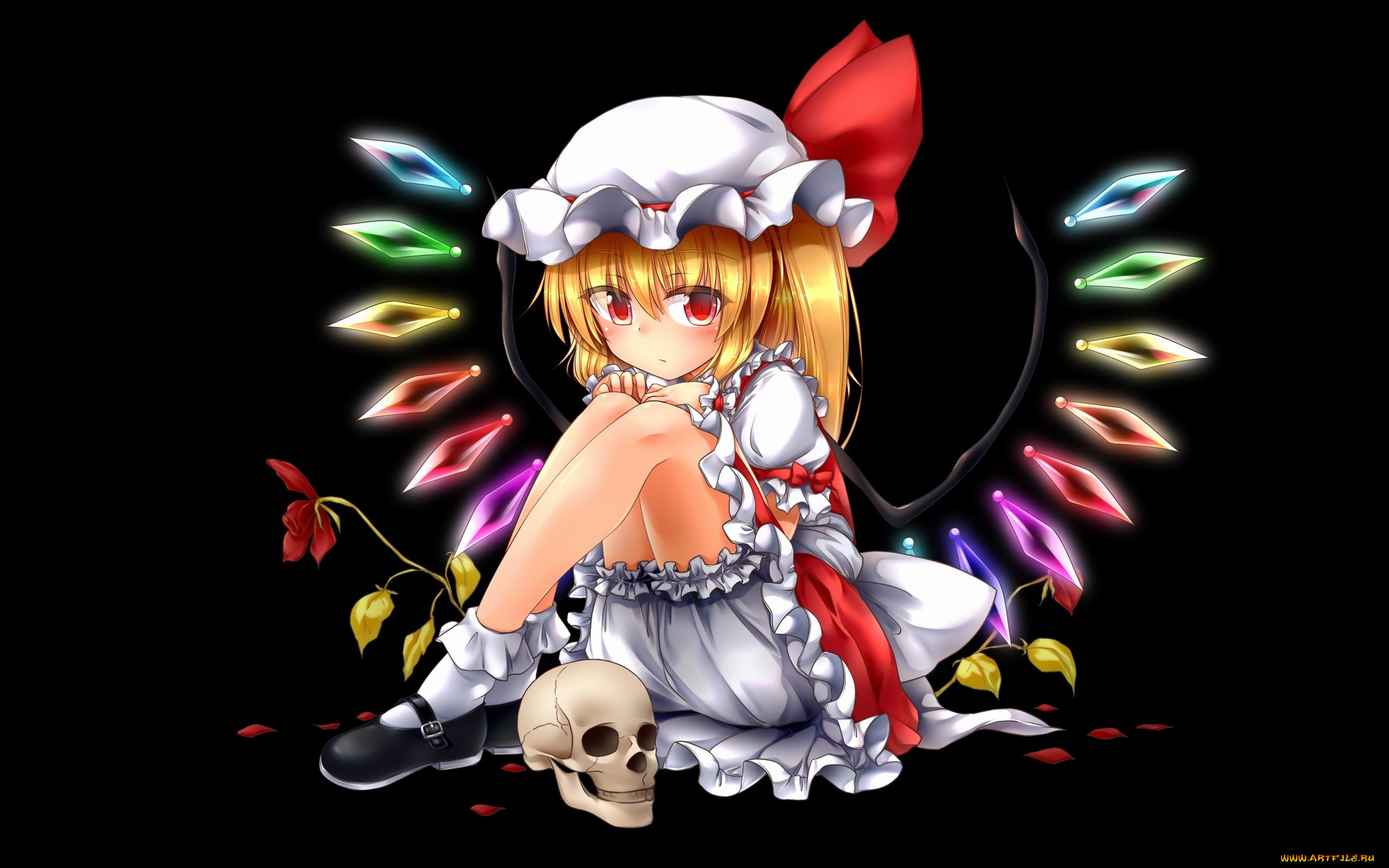аниме, touhou, flandre, scarlet