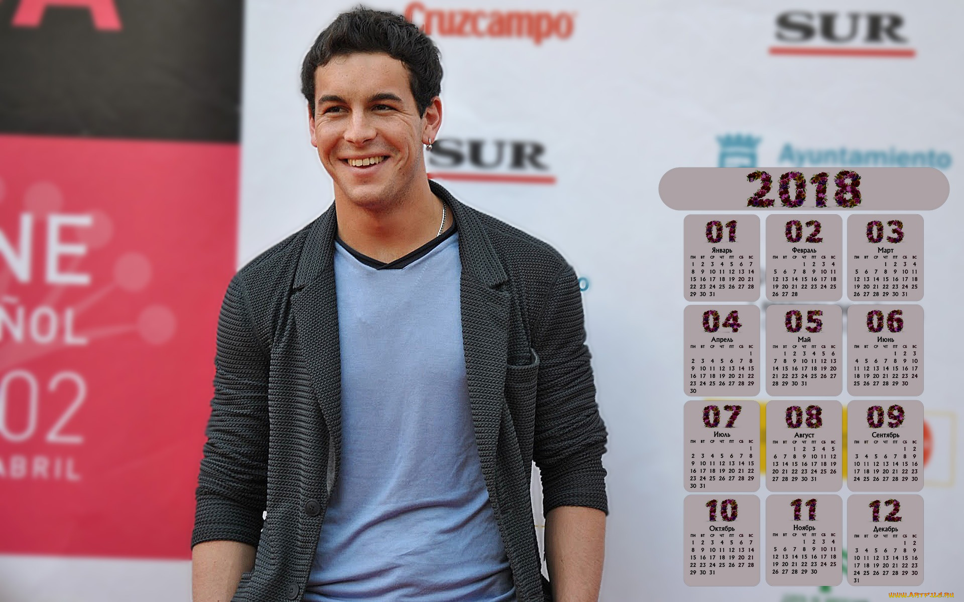 mario, kasas, календари, знаменитости, 2018, парень, актер