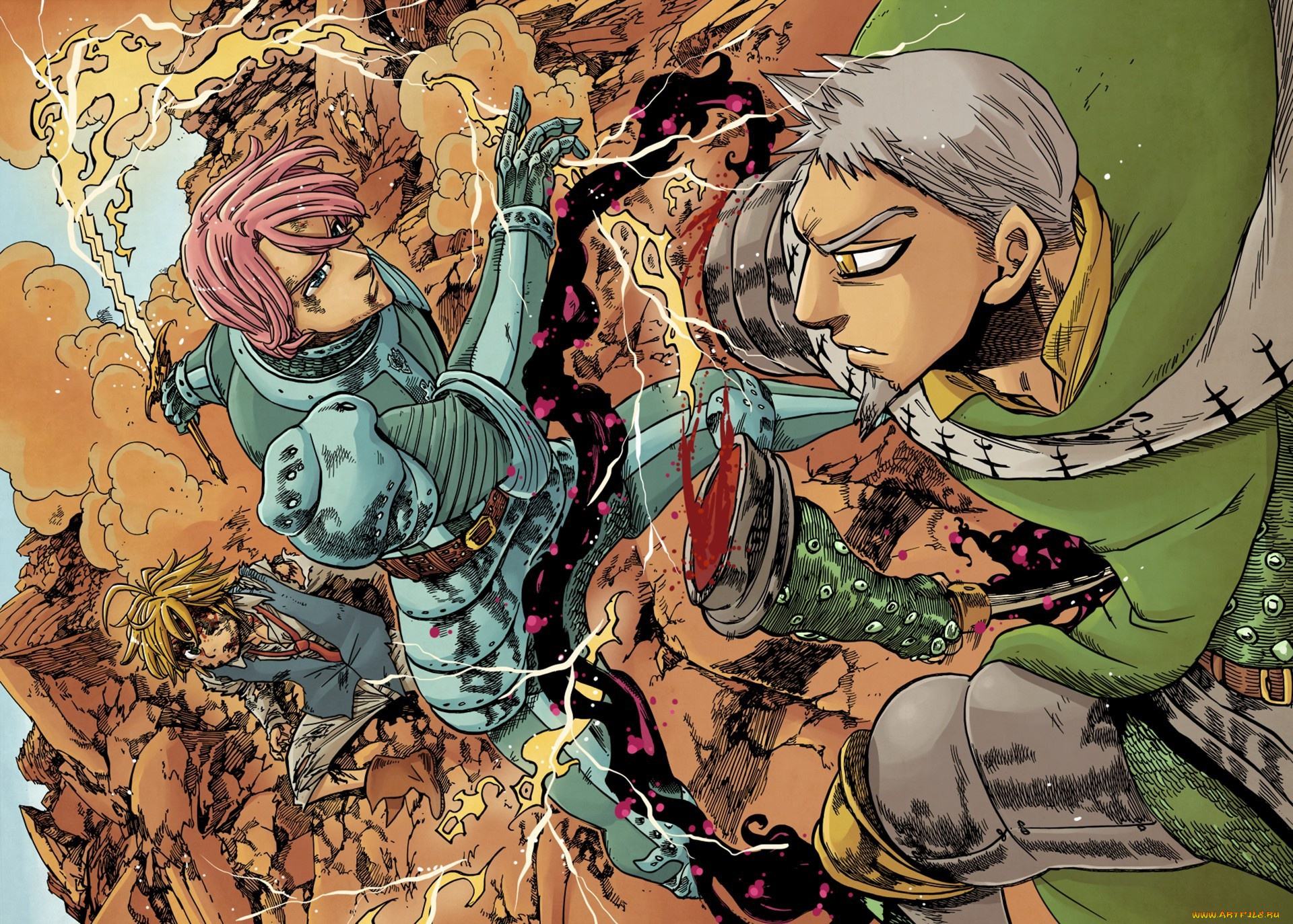 аниме, nanatsu, no, taizai, the, seven, deadly