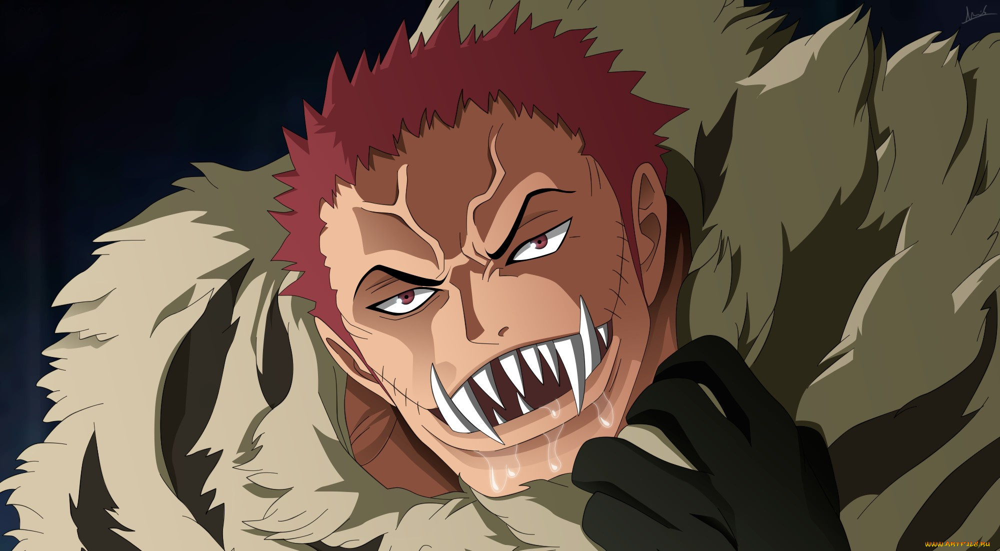 аниме, one, piece, luffy, vs, katakuri