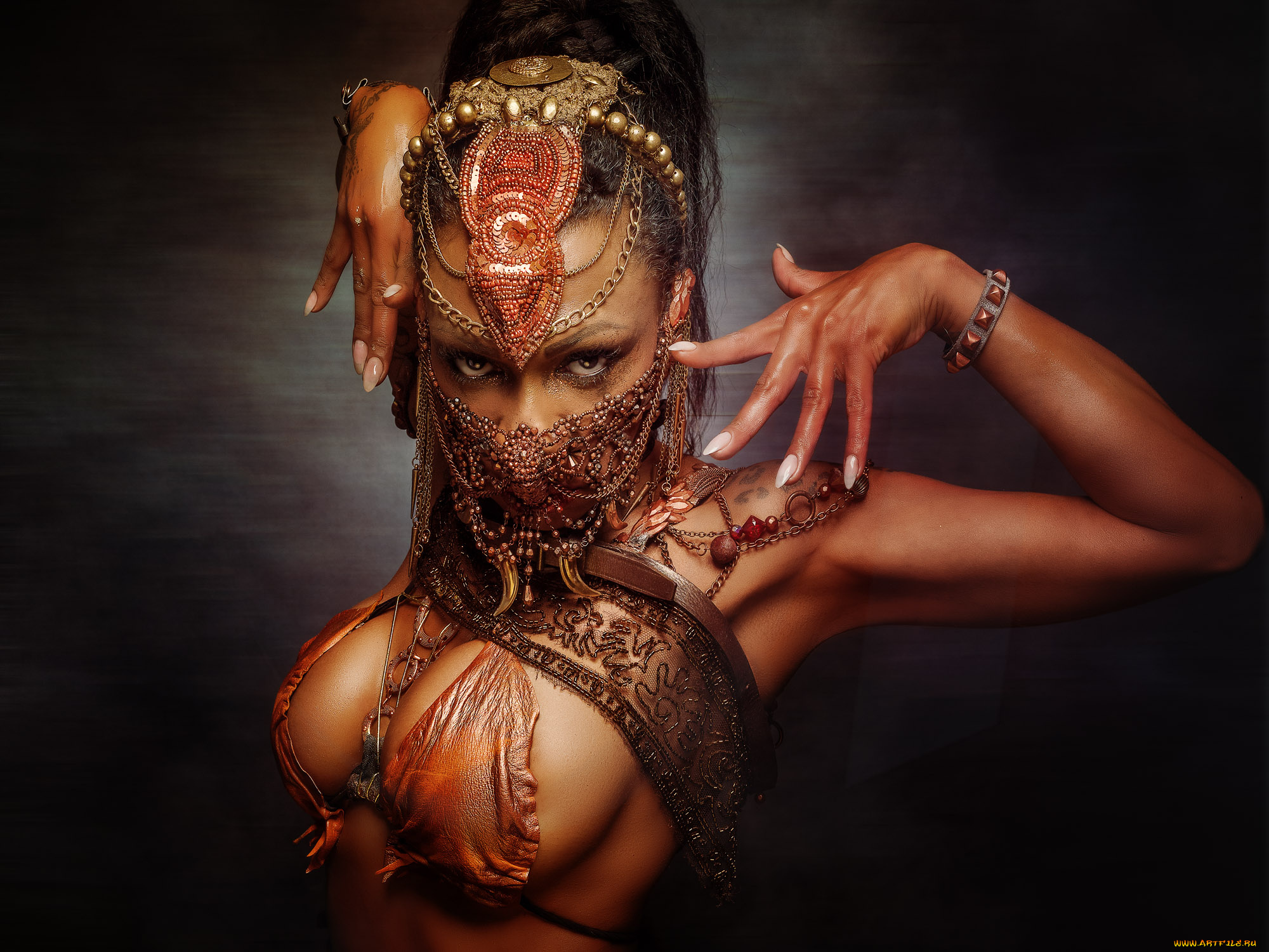 девушки, -unsort, , креатив, лицо, взгляд