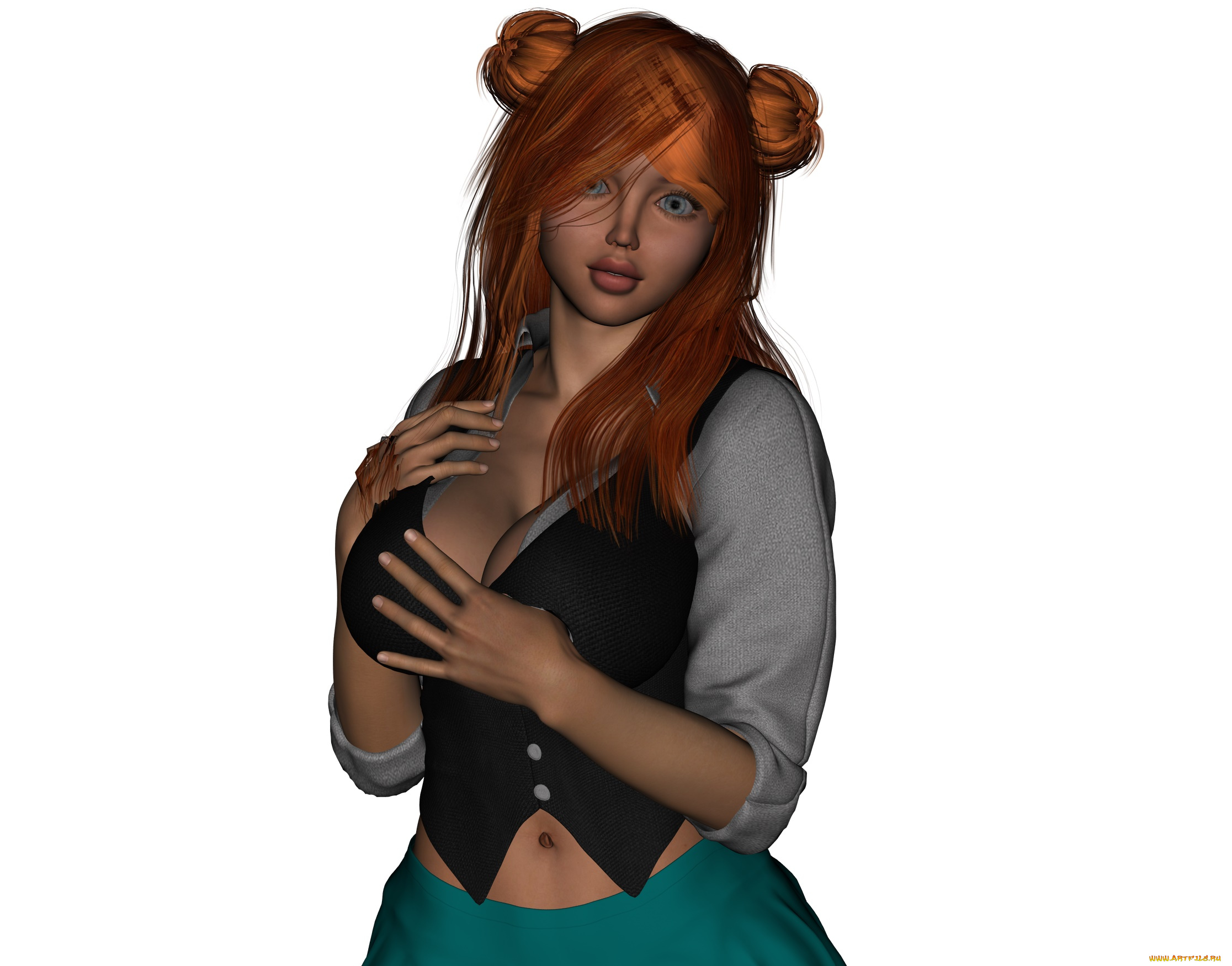 3д, графика, люди, , people, девушка, взгляд, фон