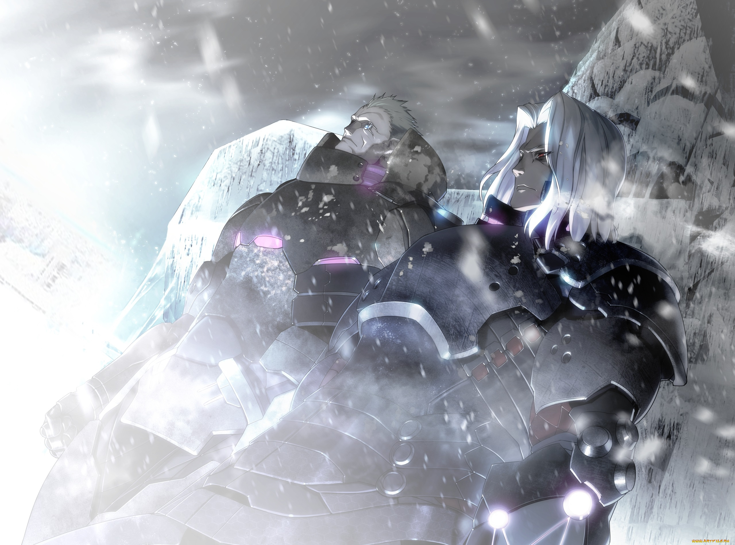 аниме, tokyo, necro, двое