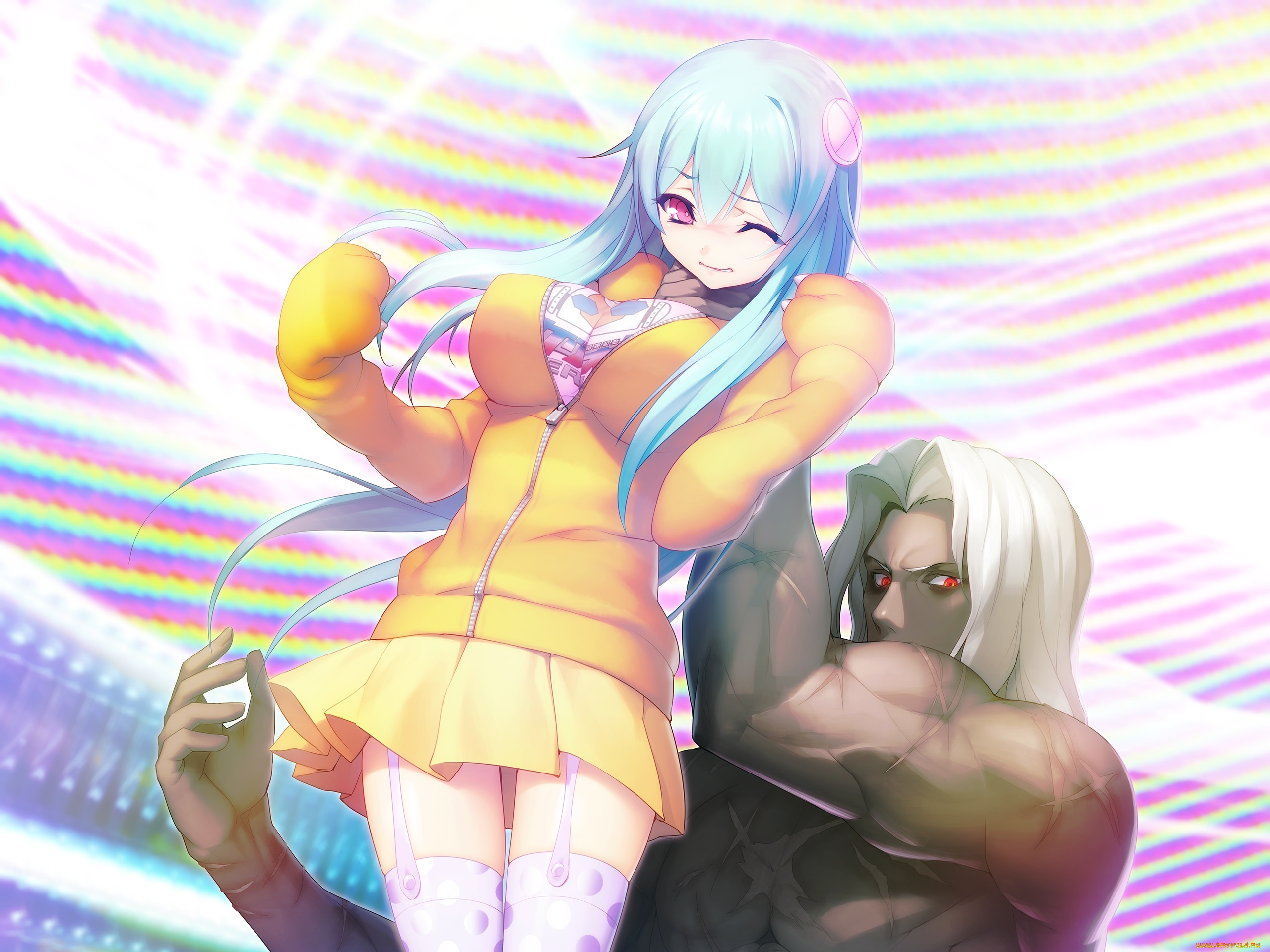 аниме, tokyo, necro, двое