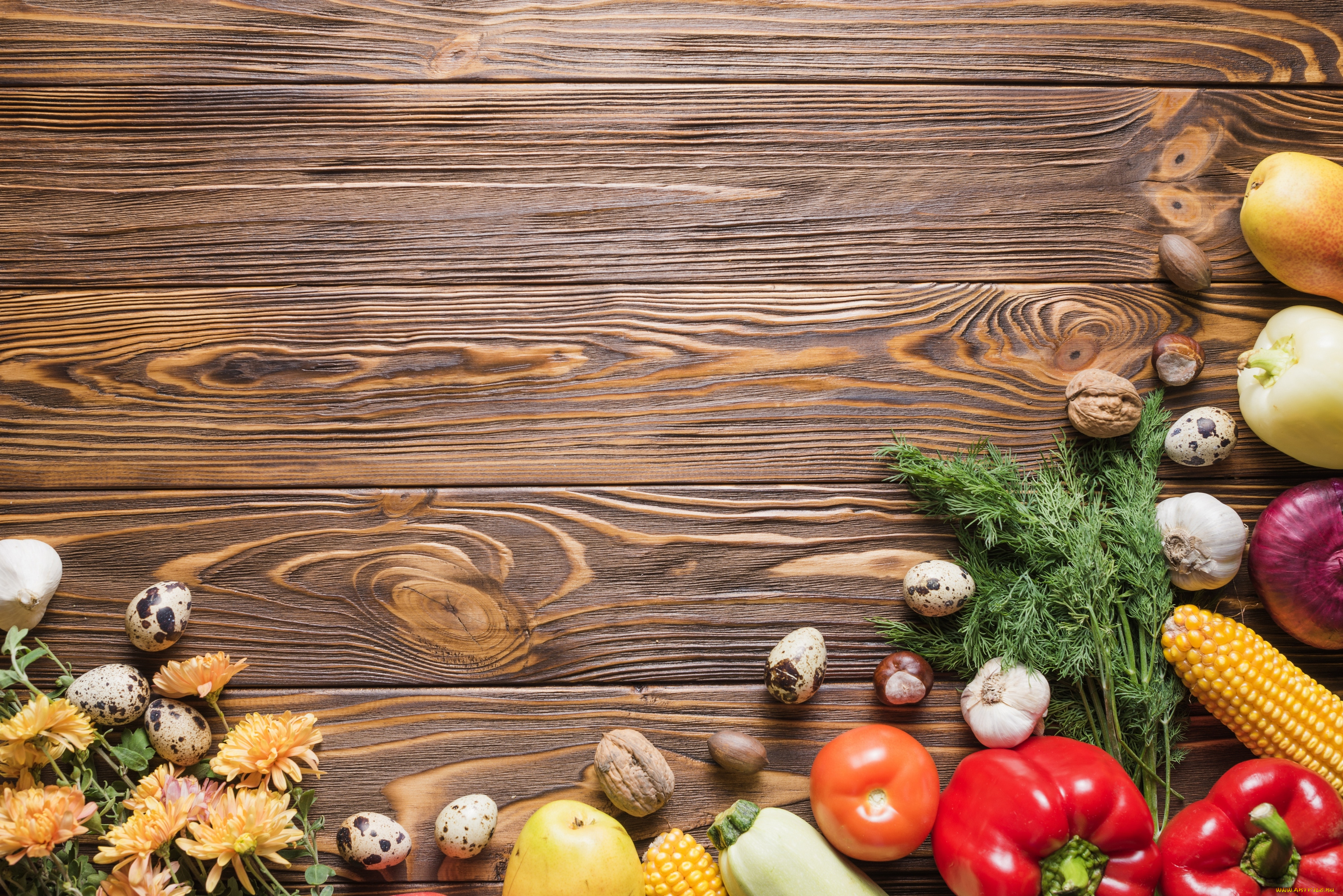 еда, разное, овощи, зелень, яйца