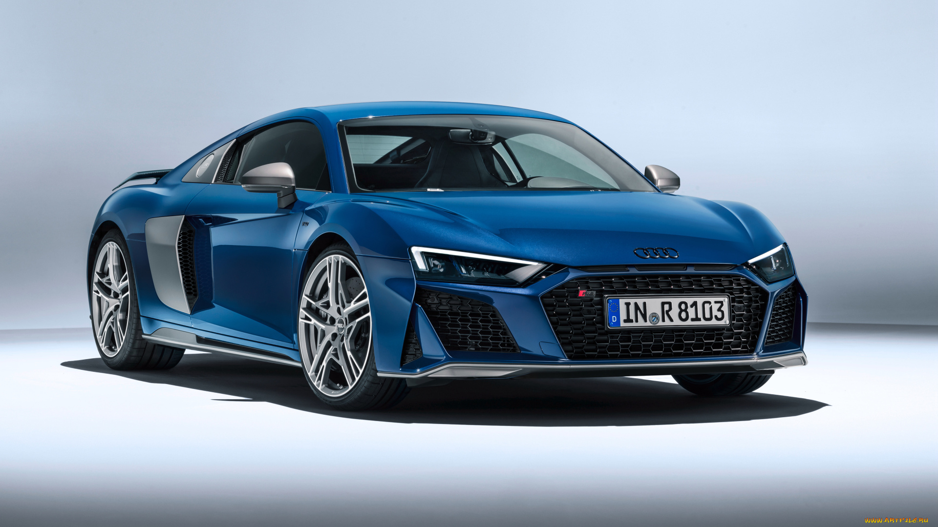 2019, audi, r8, v10, автомобили, audi, купе, 2019, v10, r8, ауди, синий