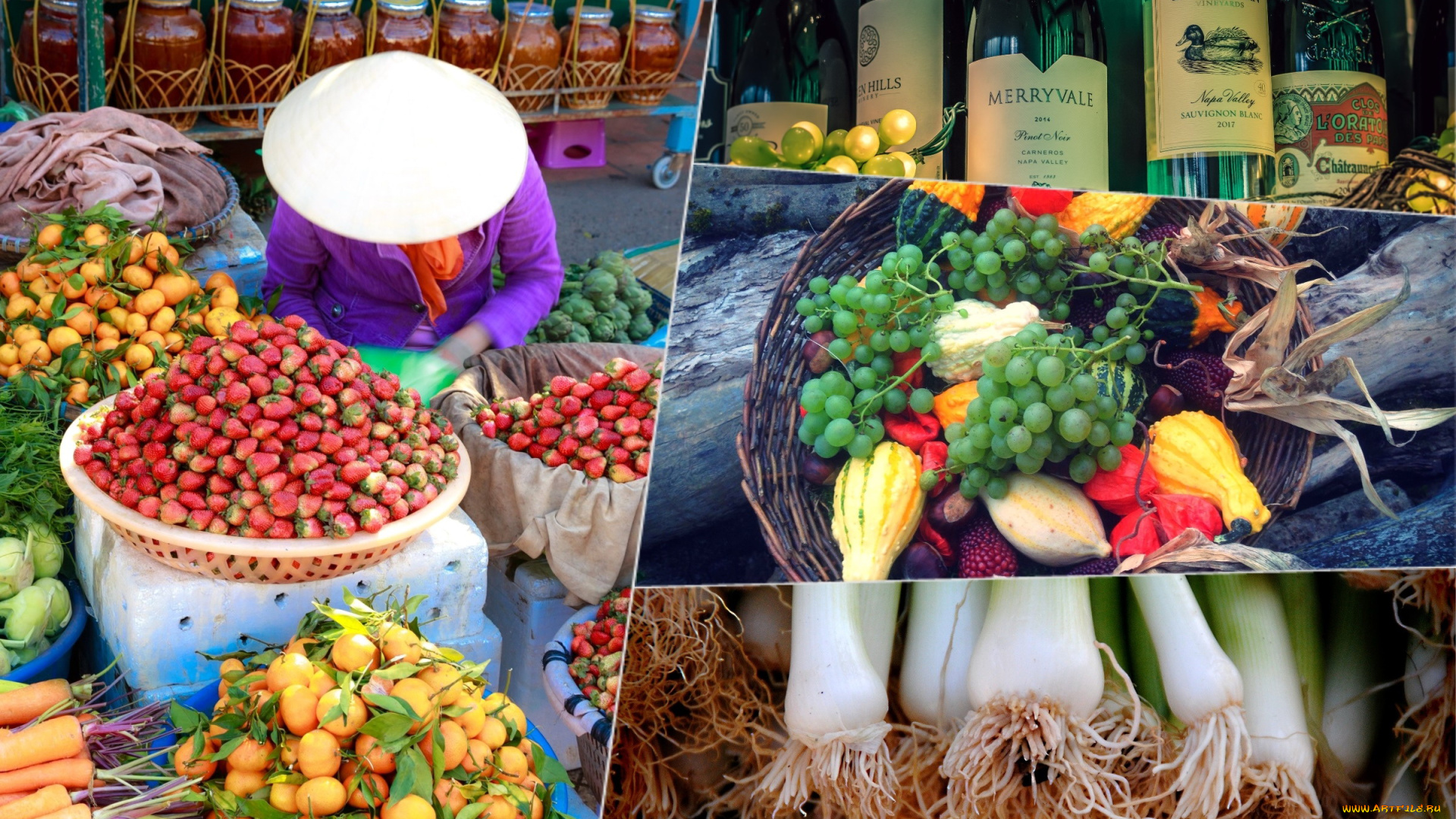 еда, разное, коллаж