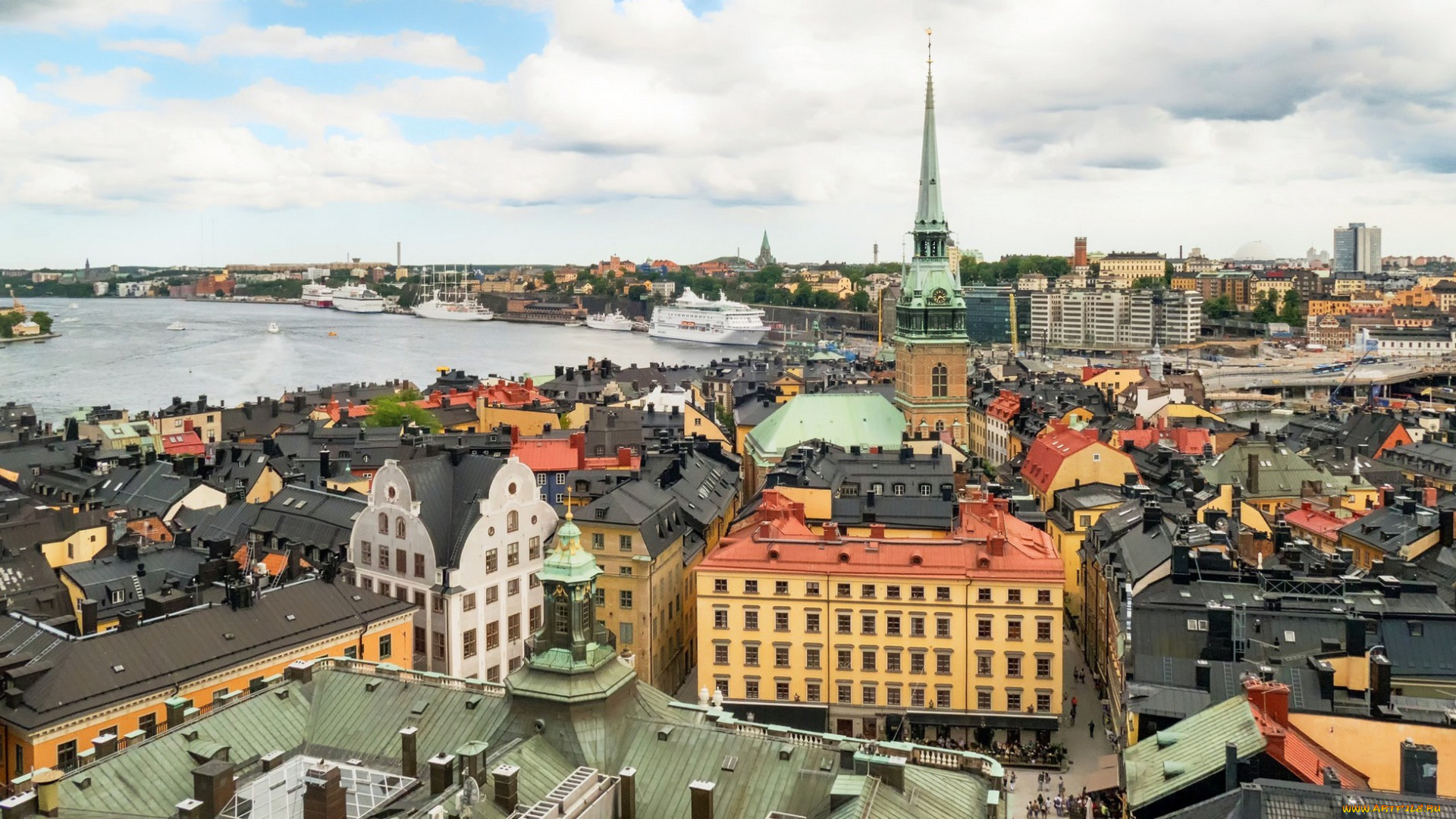 города, стокгольм, , швеция, город, старый, стокгольм, столица, гамла, стан