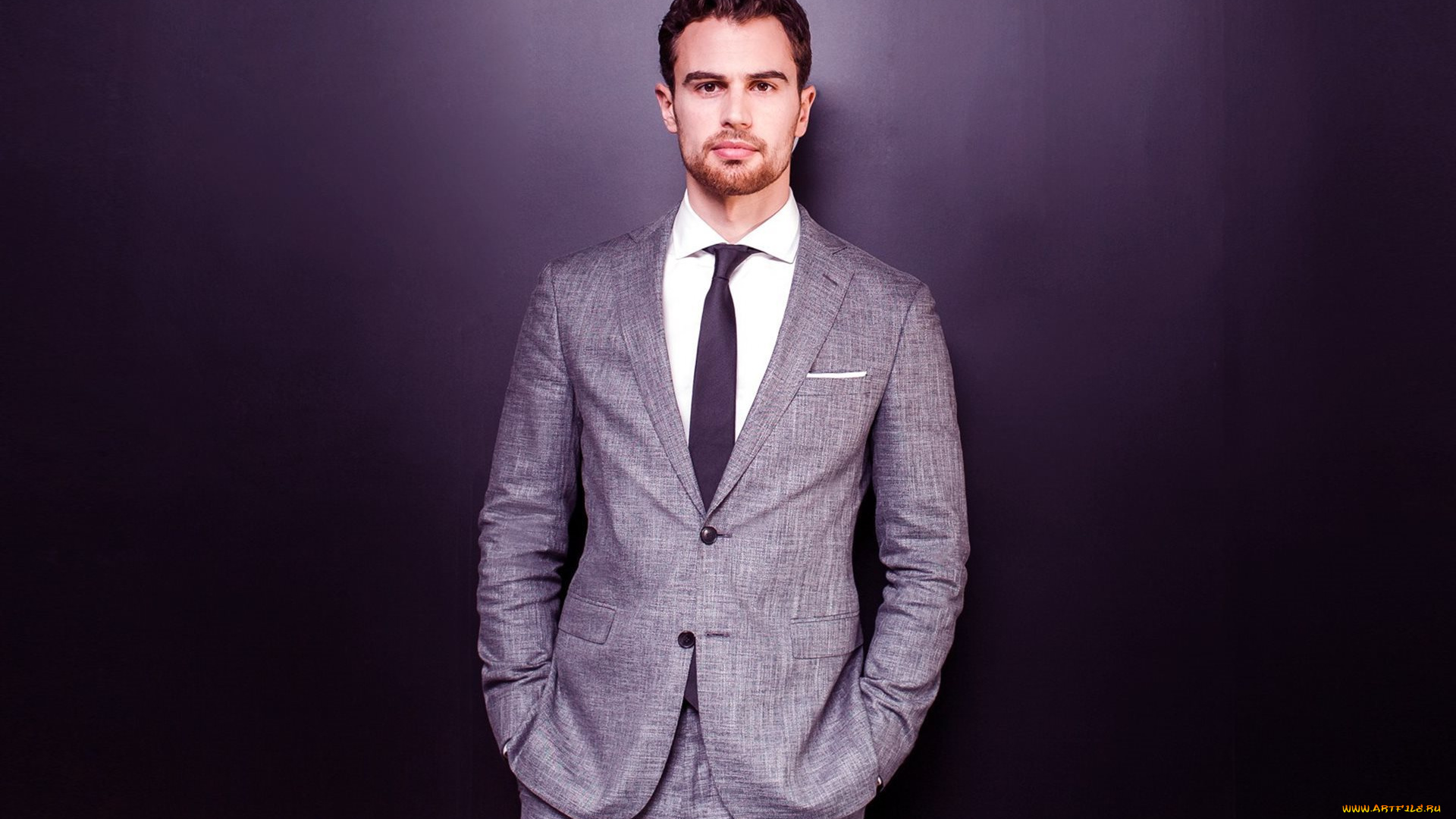 мужчины, theo, james, костюм, галстук