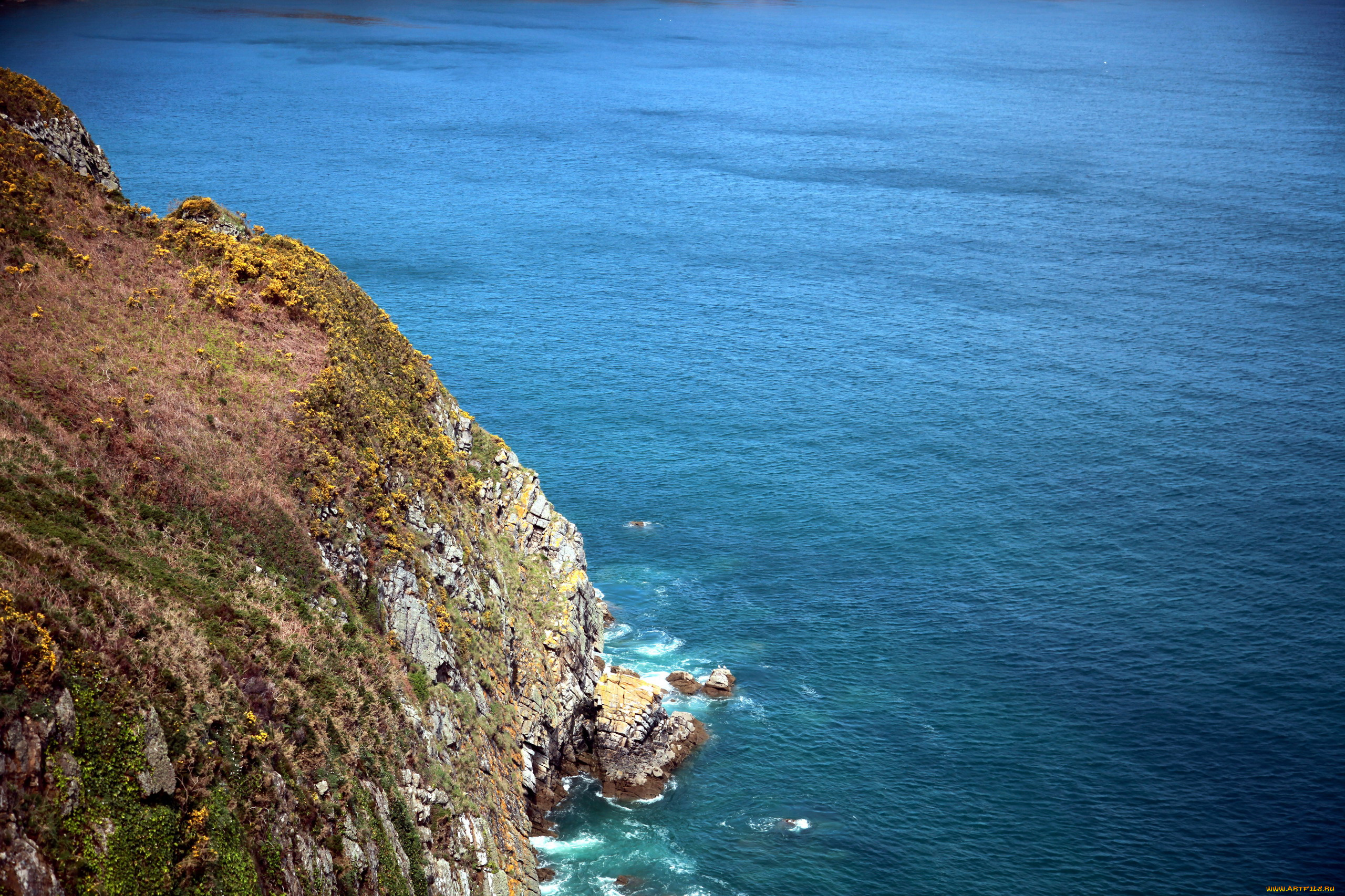 бретань, франция, природа, побережье