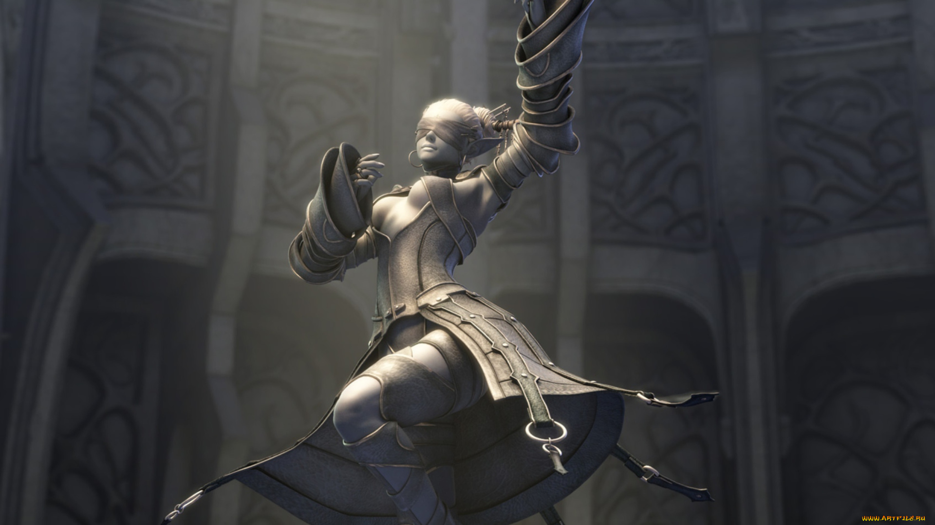 видео, игры, lineage, ii, , goddess, of, destruction, девушка, танец, зал