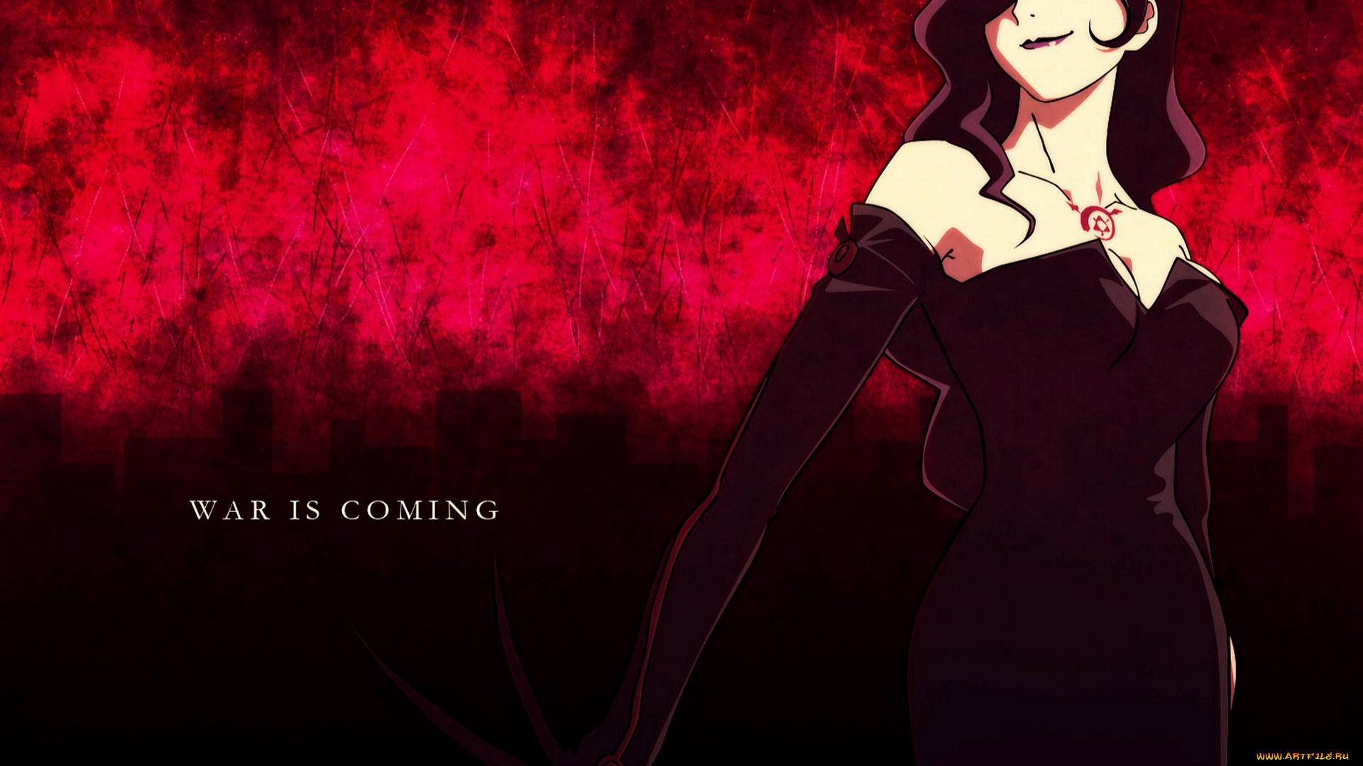 аниме, fullmetal, alchemist, девушка, когти