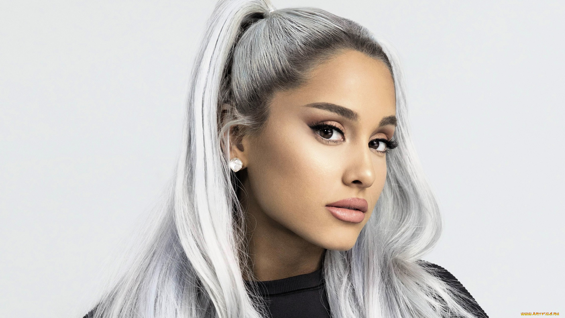 девушки, ariana, grande, блондинка, лицо