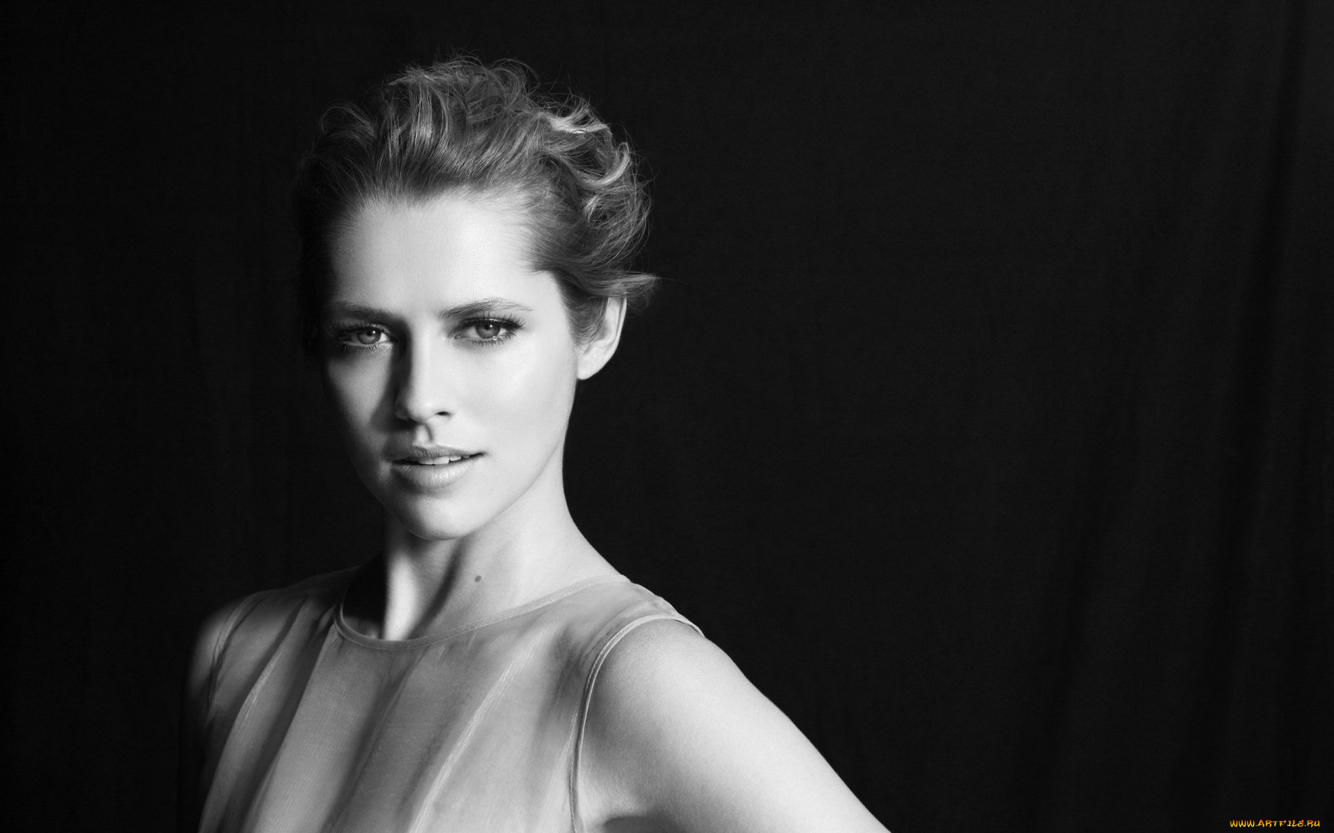 девушки, teresa, palmer, монохром, актриса, портрет