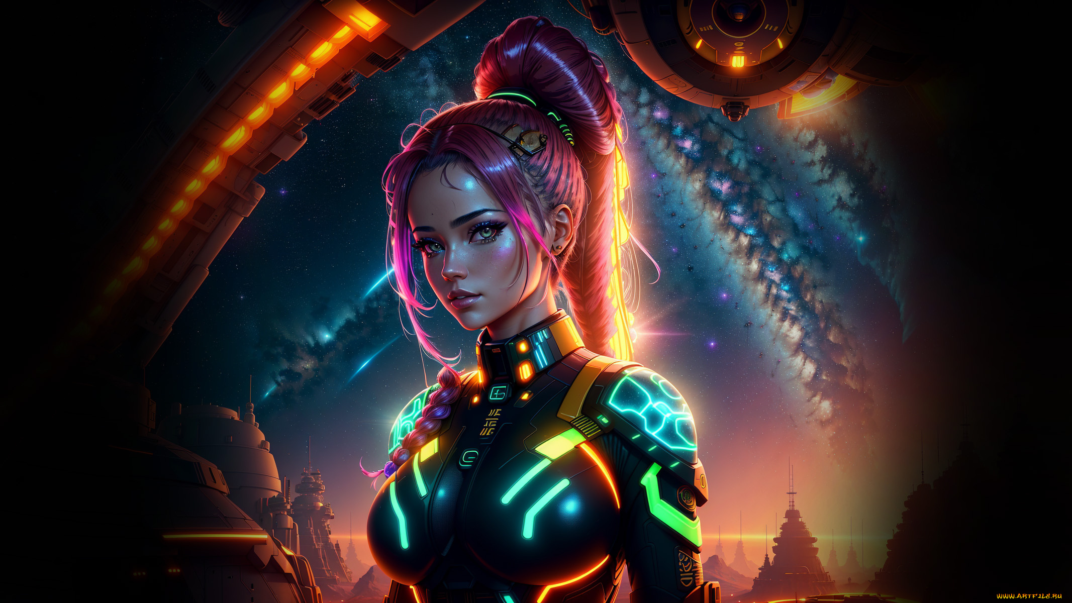 фэнтези, девушки, нейросети, графика, нейроарт, ai, art, нейронные, сети, рисунки, нейро, искусство