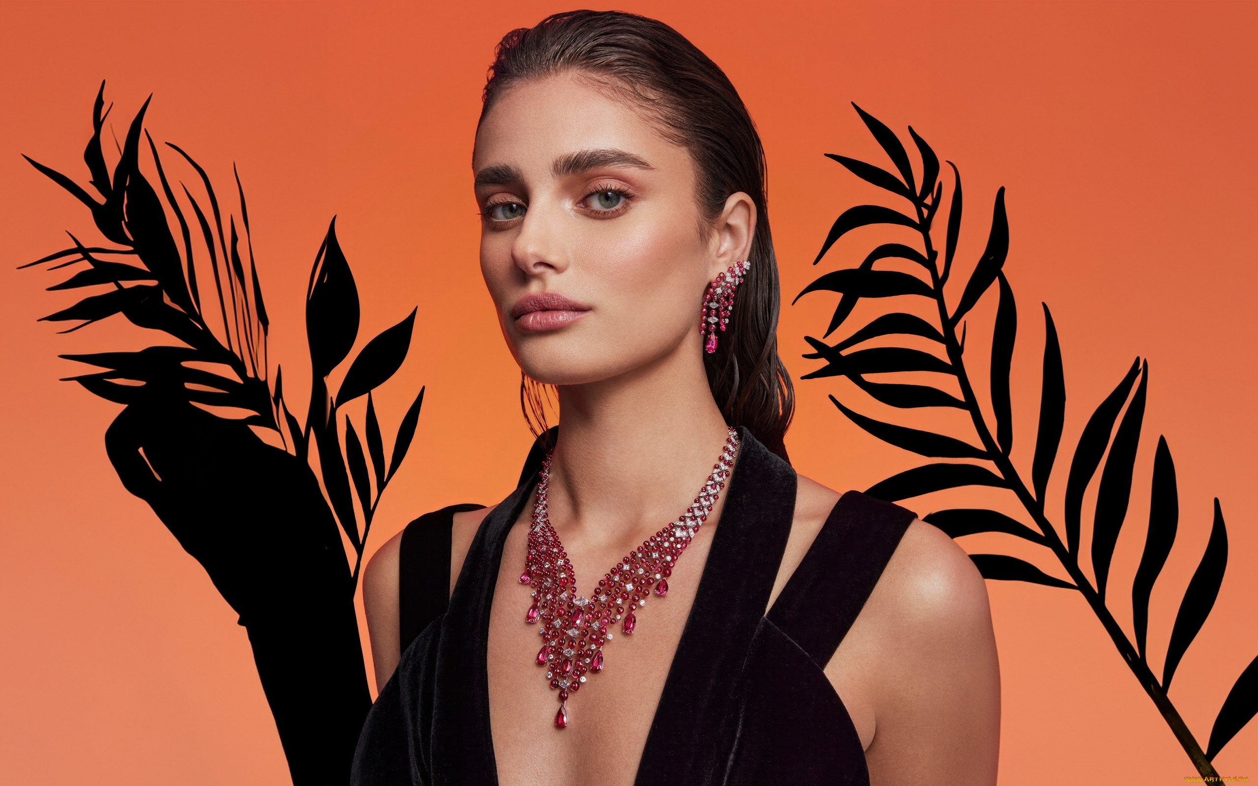 девушки, taylor, hill, актриса, портрет, украшения