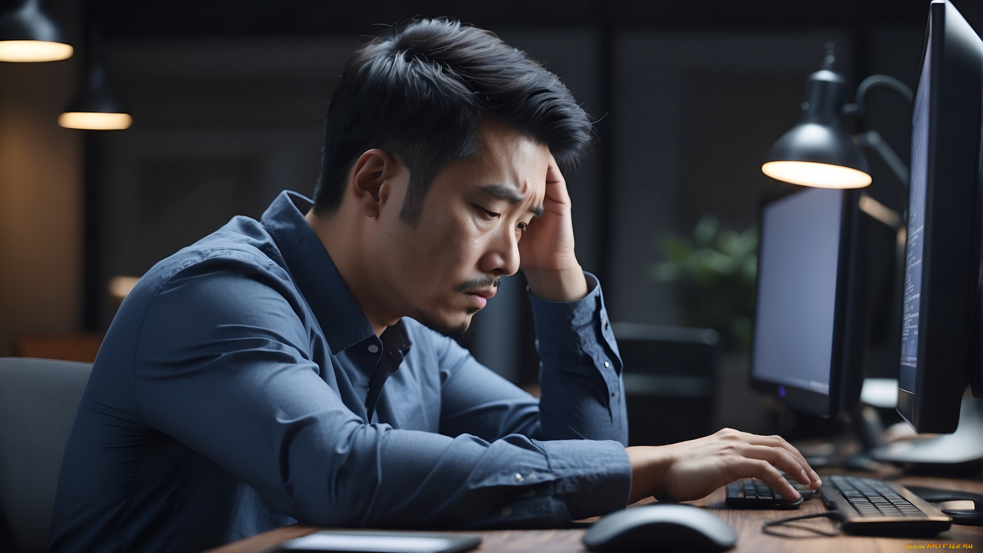 3д, графика, люди, , people, компьютеры, азиат, поза