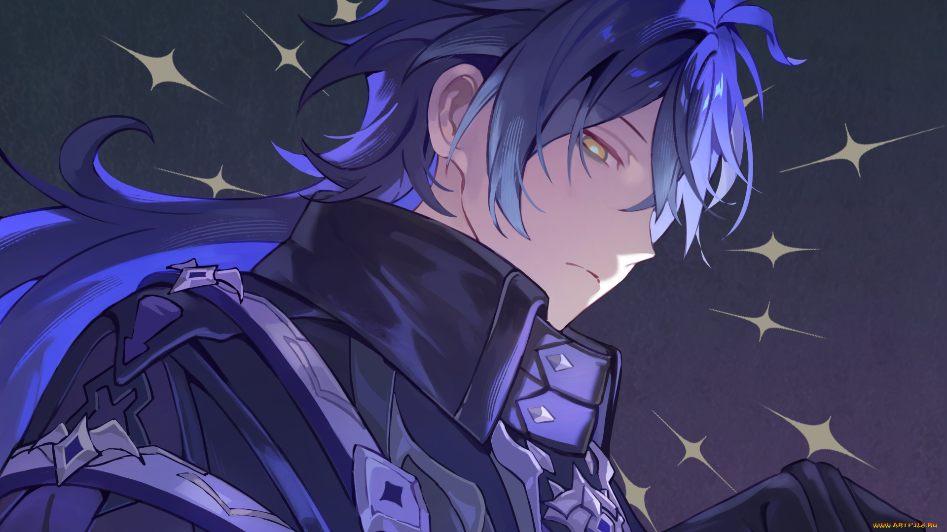 аниме, genshin, impact, парень