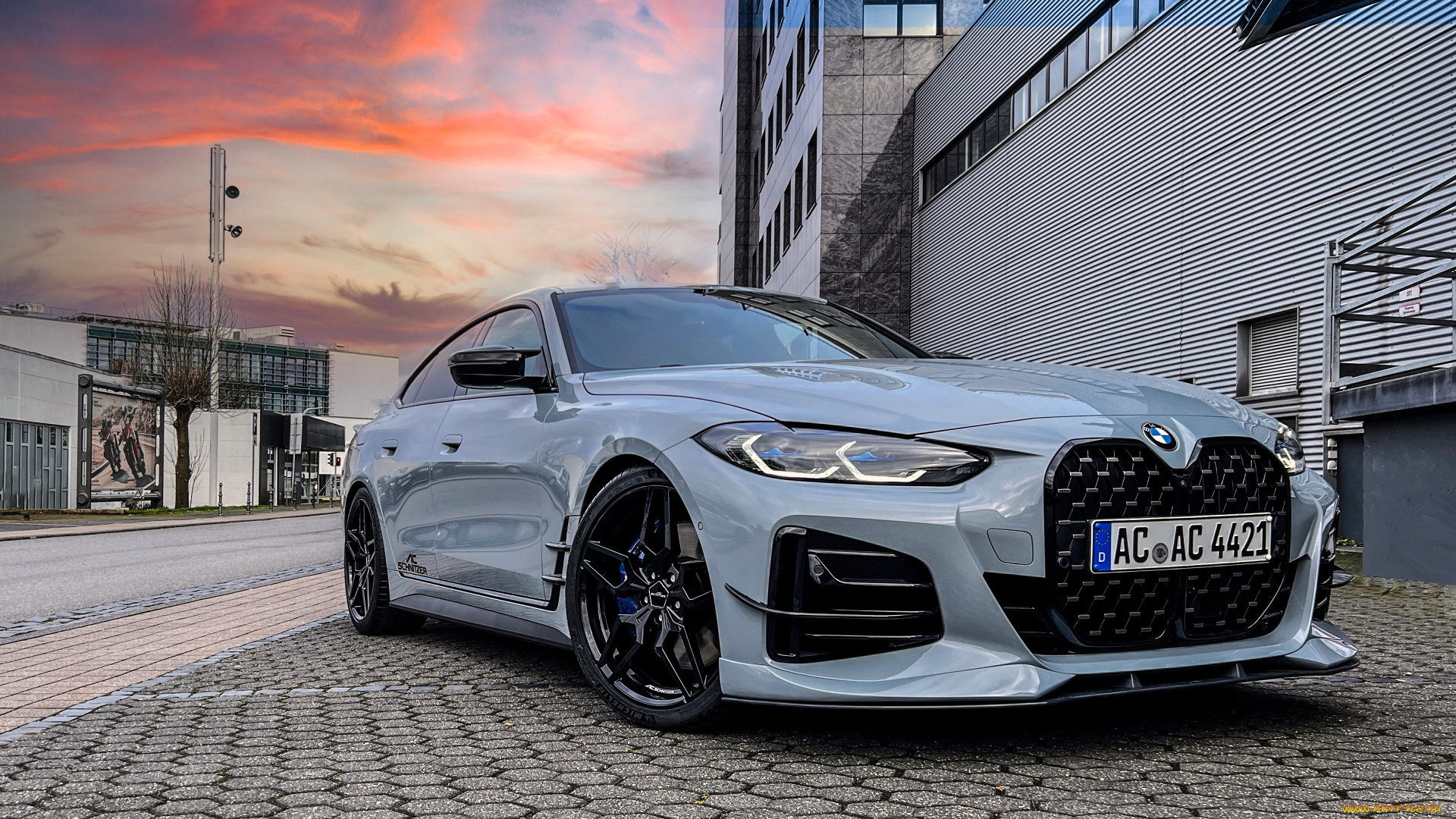 автомобили, bmw, серый, здание, плитка