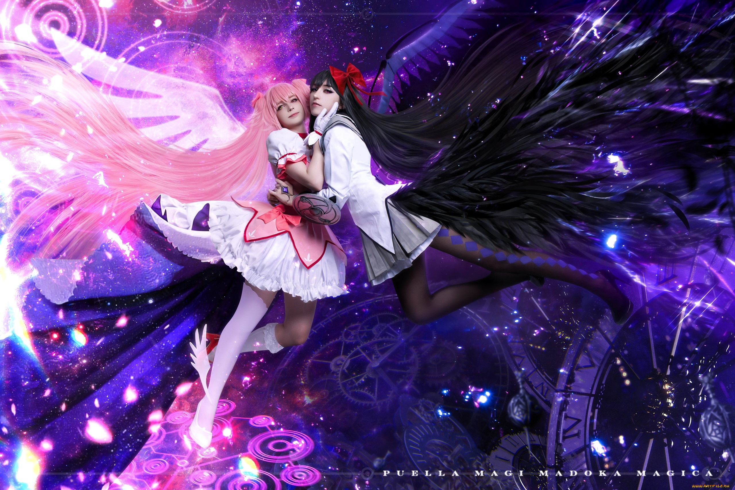 девушки, momo, образы, косплей, наряды, костюмы, подруги, крылья