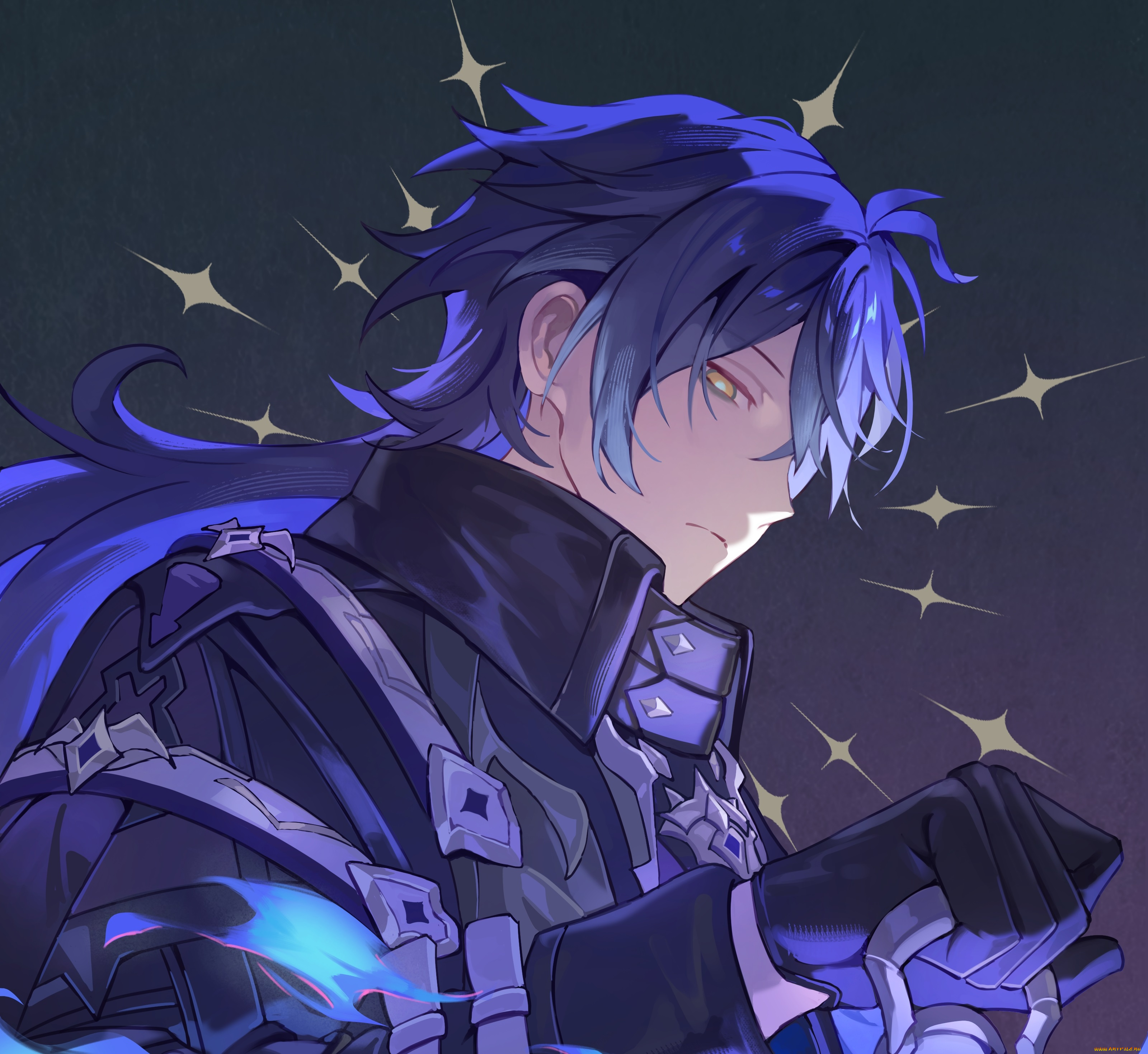 аниме, genshin, impact, парень