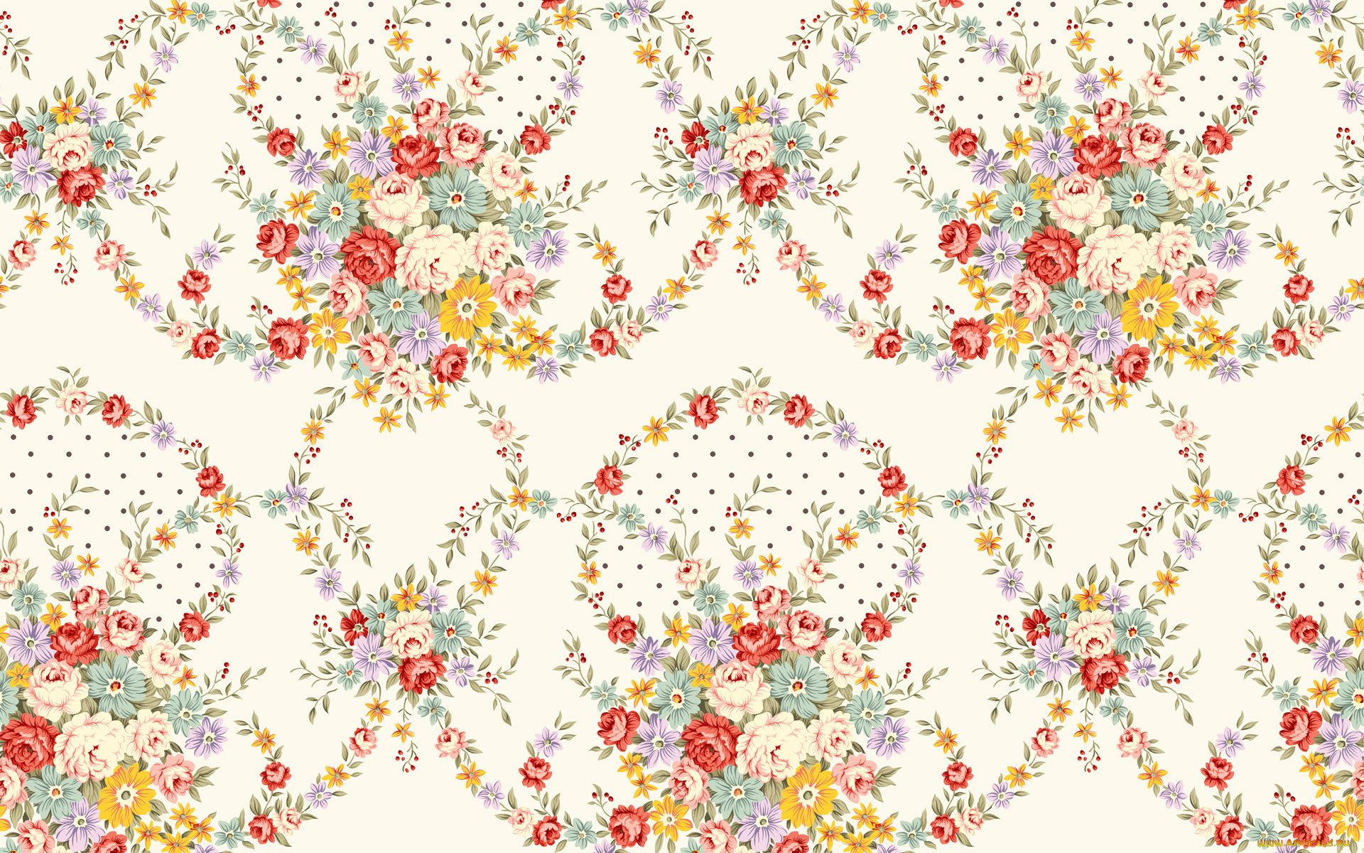 рисованные, цветы