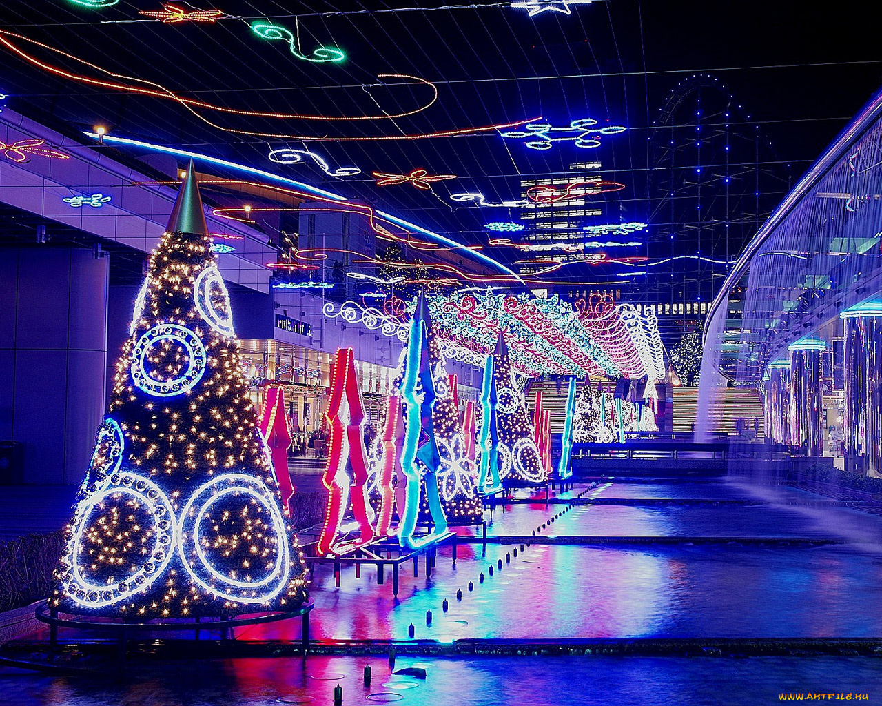 праздничные, новогодние, пейзажи