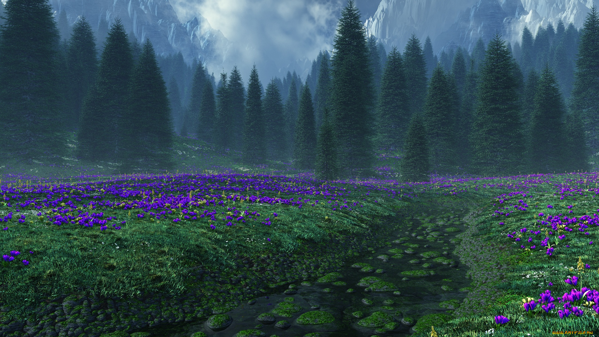 3д, графика, nature, landscape, природа