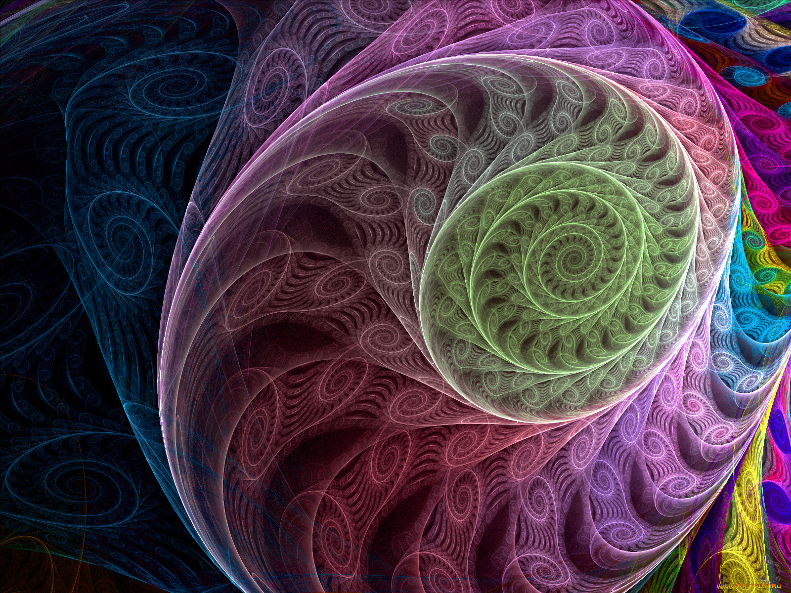 3д, графика, fractal, фракталы, абстракция, узор