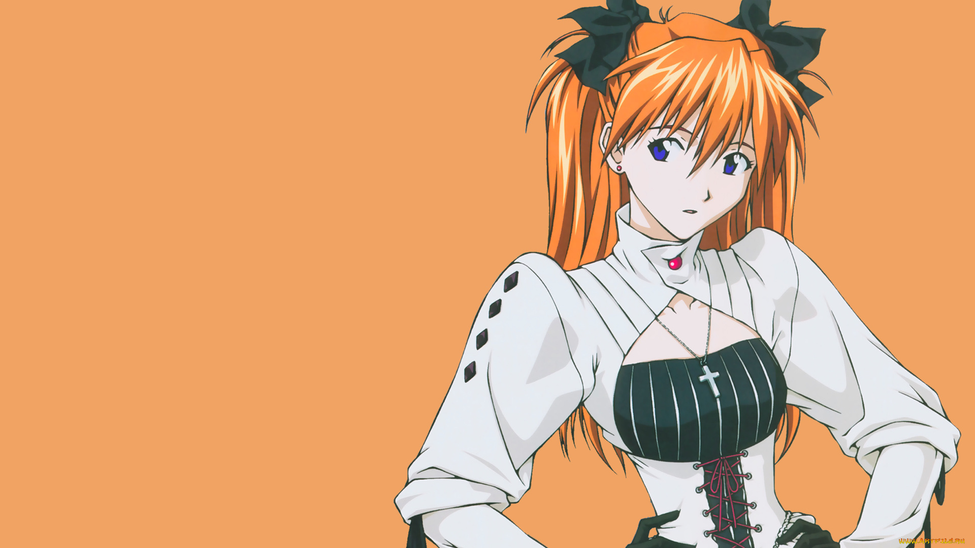 аниме, evangelion, фон, взгляд, синие, глаза