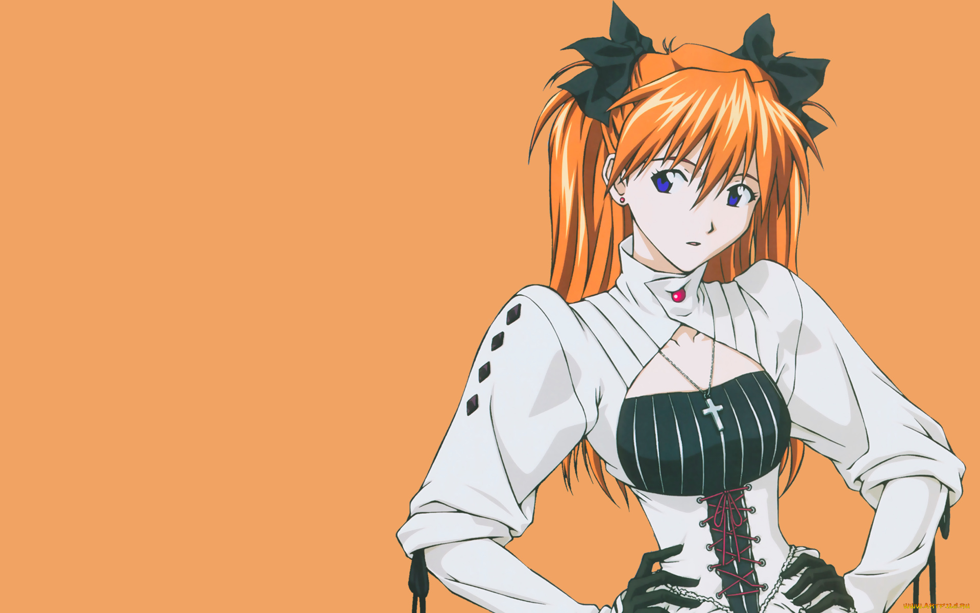 аниме, evangelion, фон, взгляд, синие, глаза