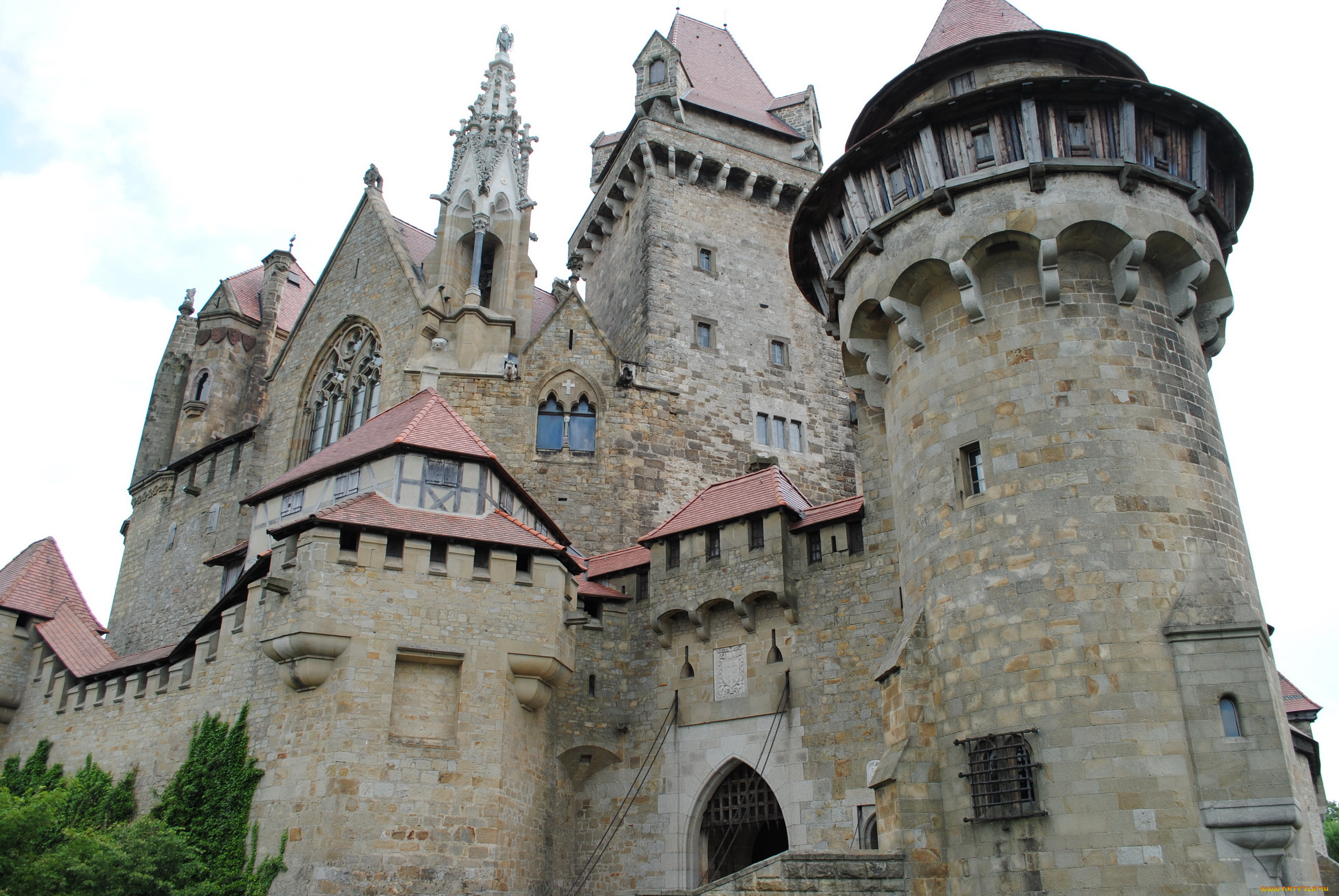 burg, kreuzenstein, austria, города, дворцы, замки, крепости, замок, башни
