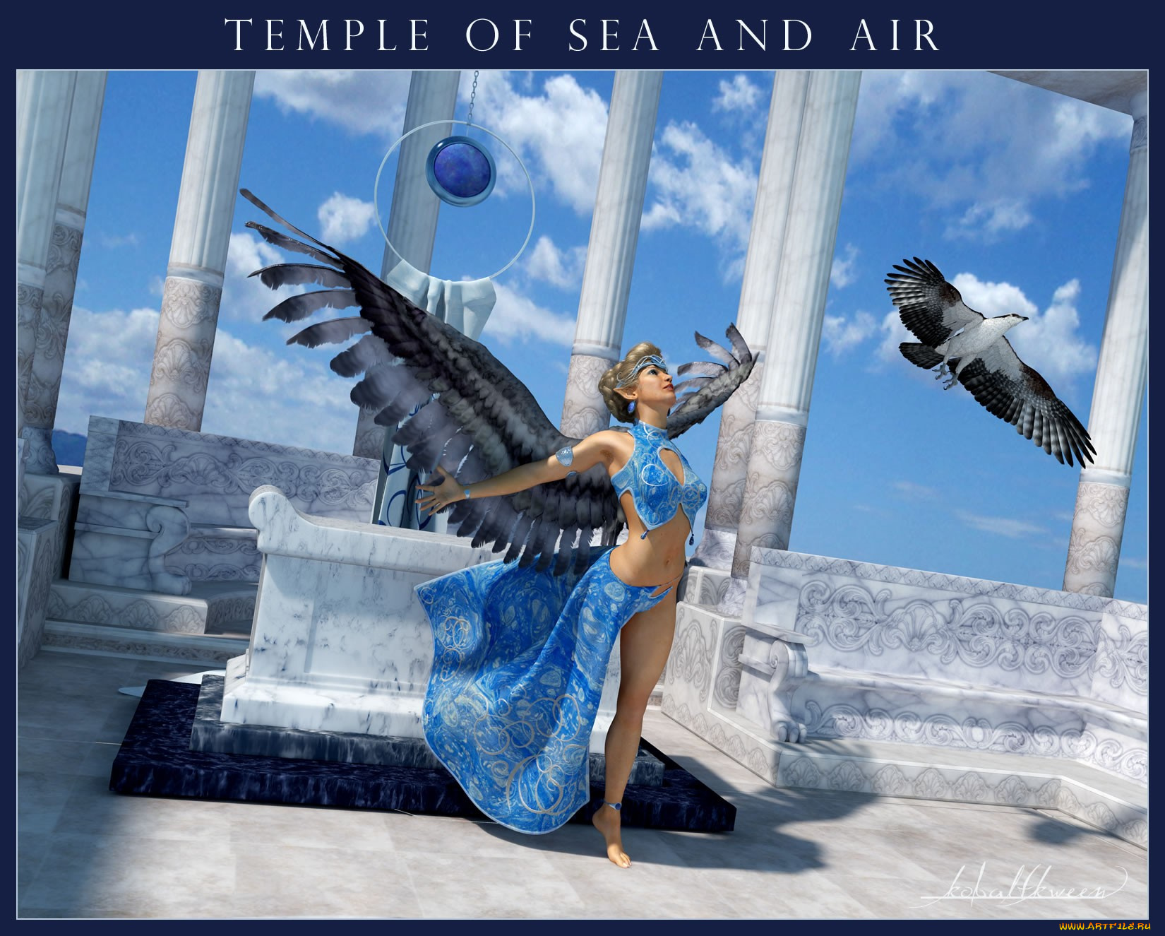 3д, графика, angel, ангел, птица, крилья, девушка