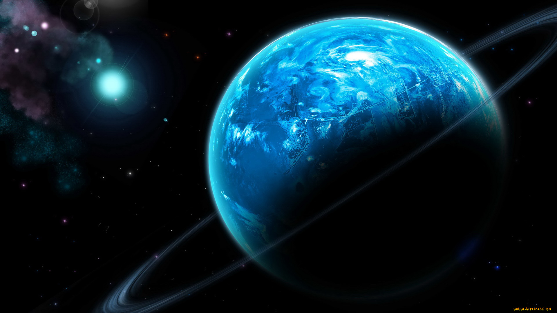 космос, арт, планеты