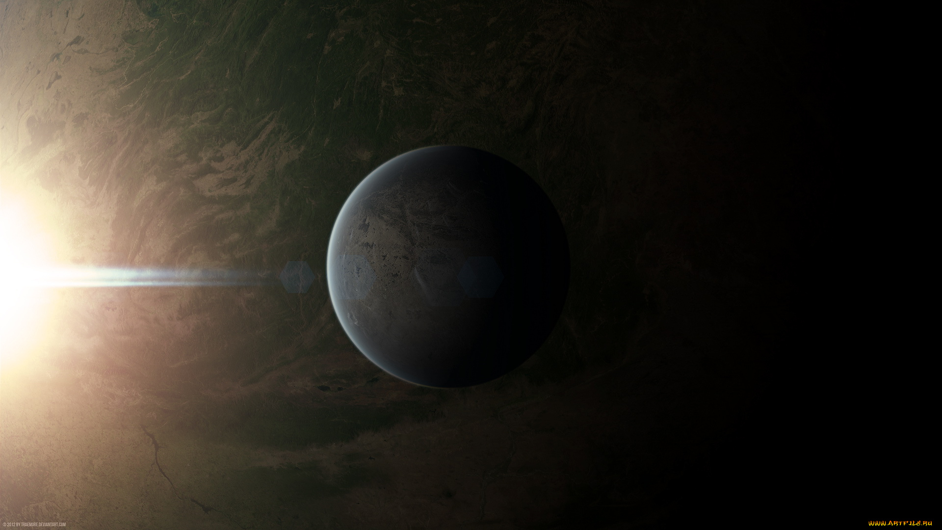 космос, арт, планеты