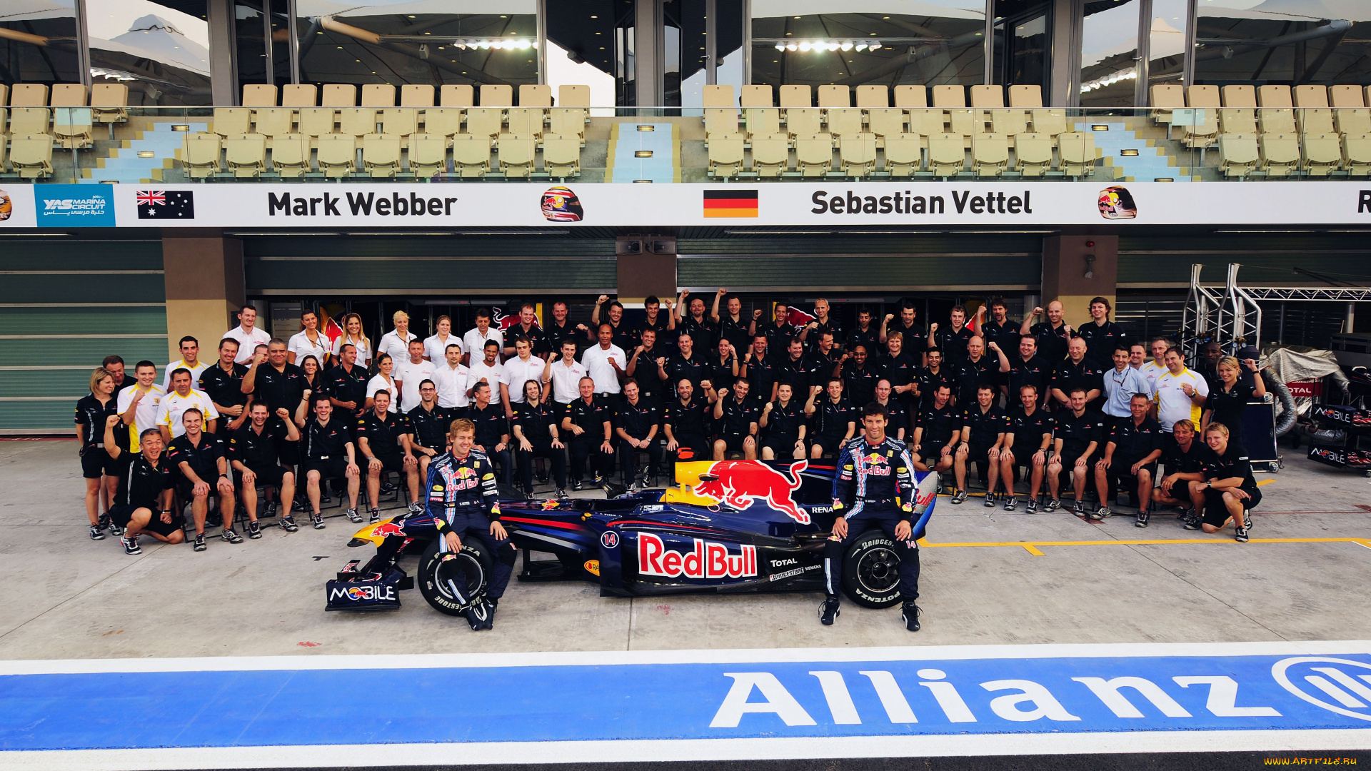sebastian, vettel, and, mark, webber, спорт, формула, 1, команда, гонщики