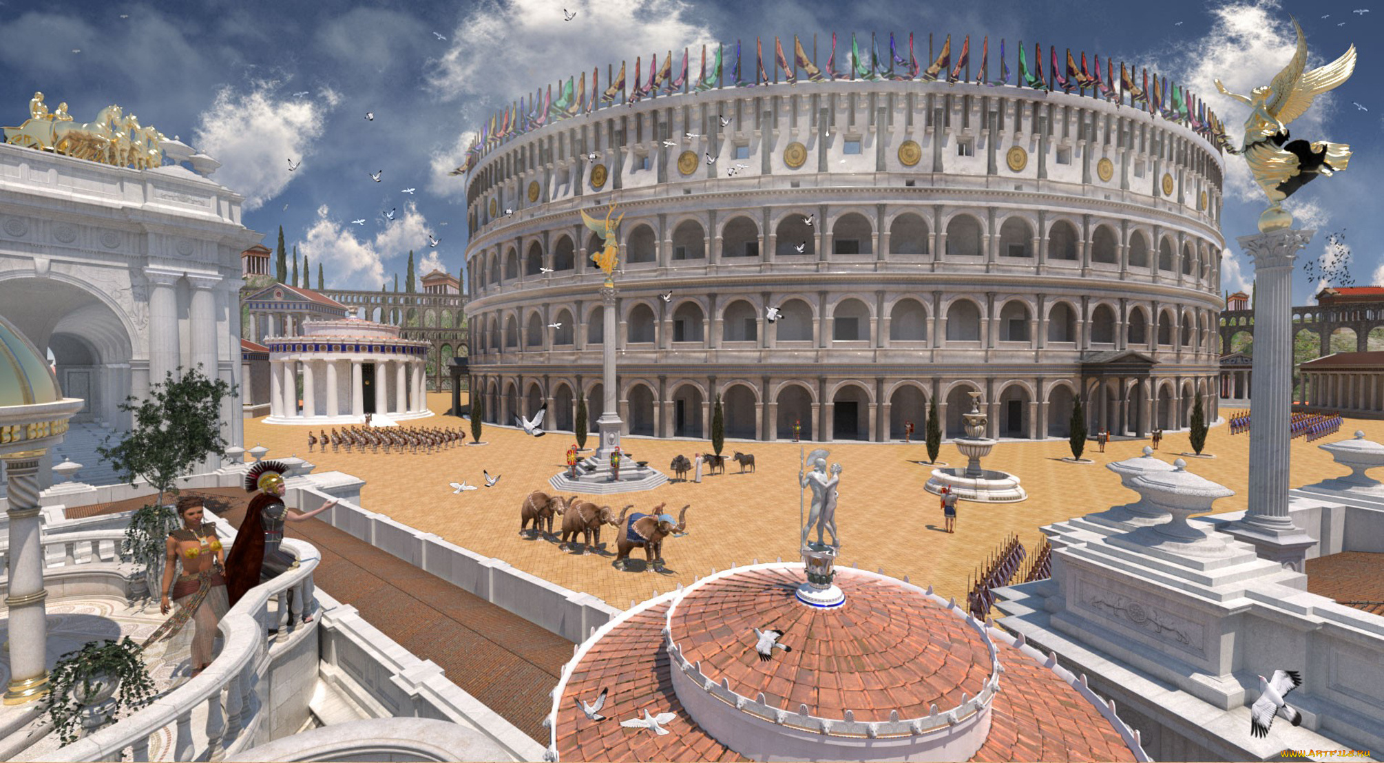 3д, графика, historical, история, египет, древний