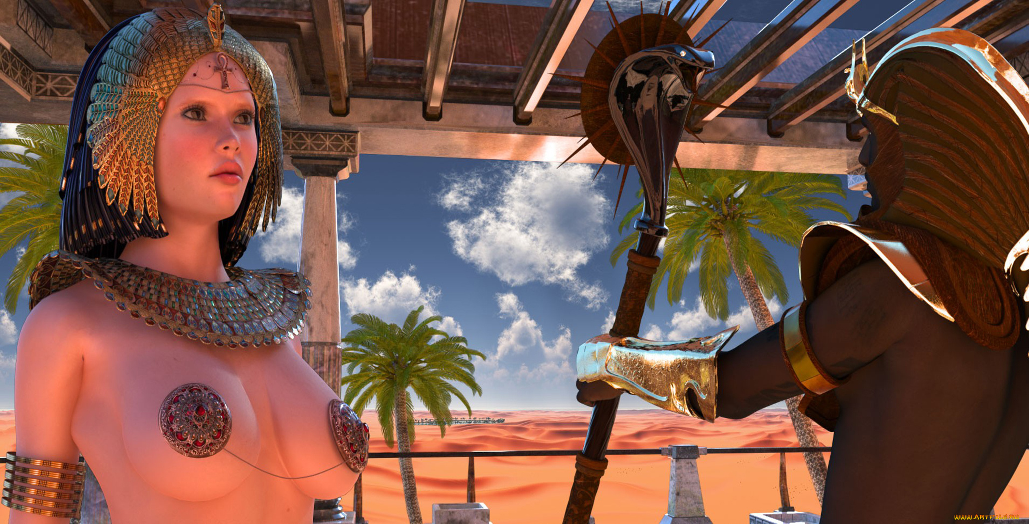 3д, графика, historical, история, египет, древний