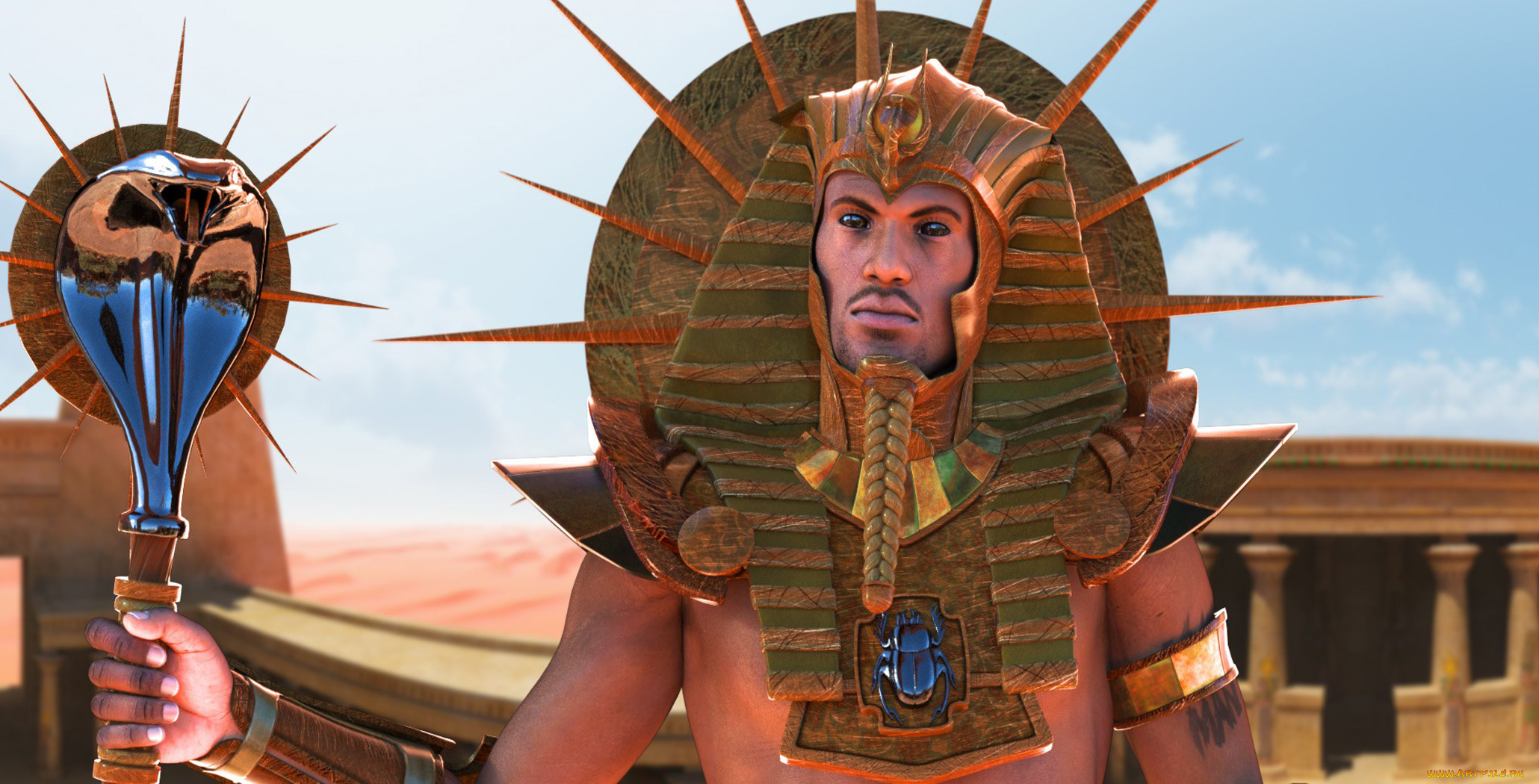 3д, графика, historical, история, фараон